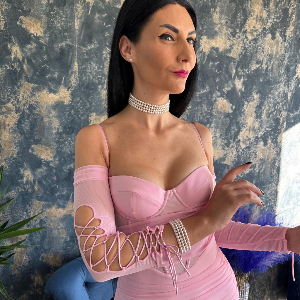 Bridal Pearl Choker Necklace Wedding Jewelry Elegant Layered Four Row Collar Vintage Inspired Pearls Cocktail Party Retro Fashion Neckpiece
