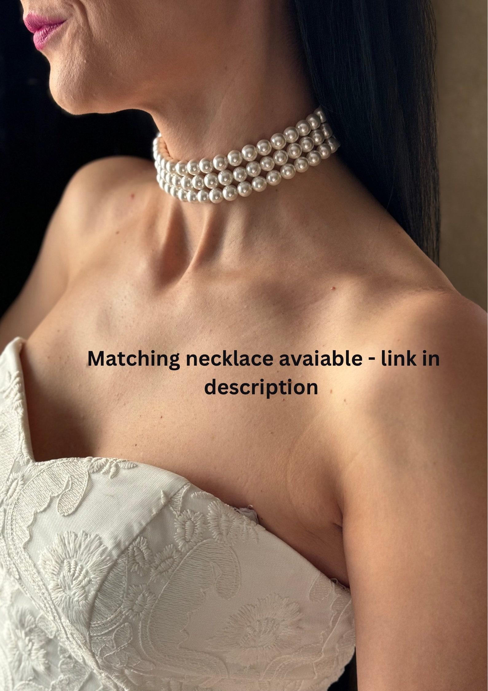 Statement Piece Bracelet Layered Pearl Design Elegant Wedding Accessory Bridal Jewelry Collection Three Strand Arrangement Crystal Pearl Elements Gold Plated Clasp Vintage Style Appearance Formal Event Essential Perfect Wedding Gift Classic