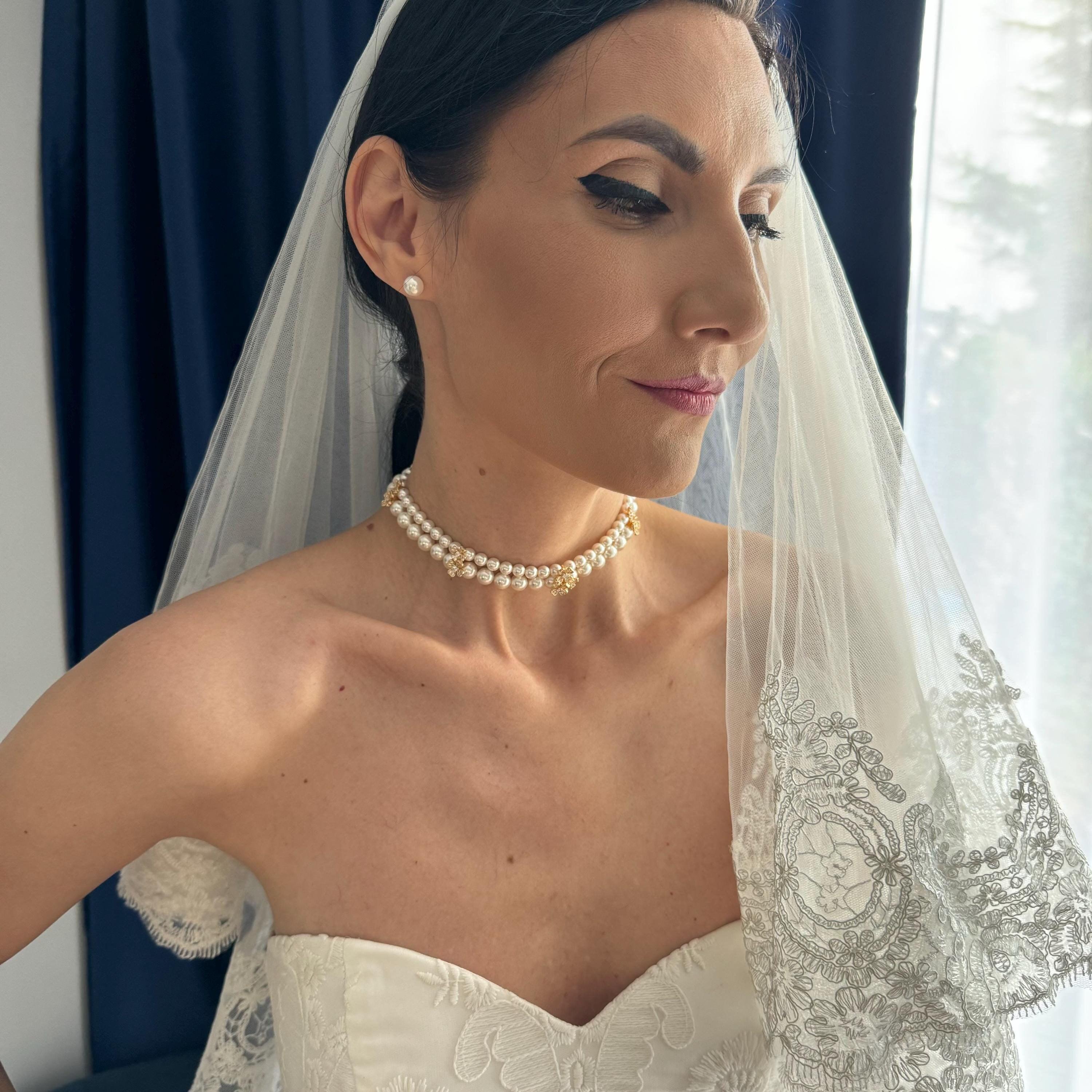 Gift For Her Pearl Earrings Beautiful Presentation Box Birthday Present Idea White Ivory Crystal Pearls Elegant Jewelry Collection Sterling Silver Setting Classic Design Style Bridal Wedding Accessory Bridesmaid Gift Option Special Occasion