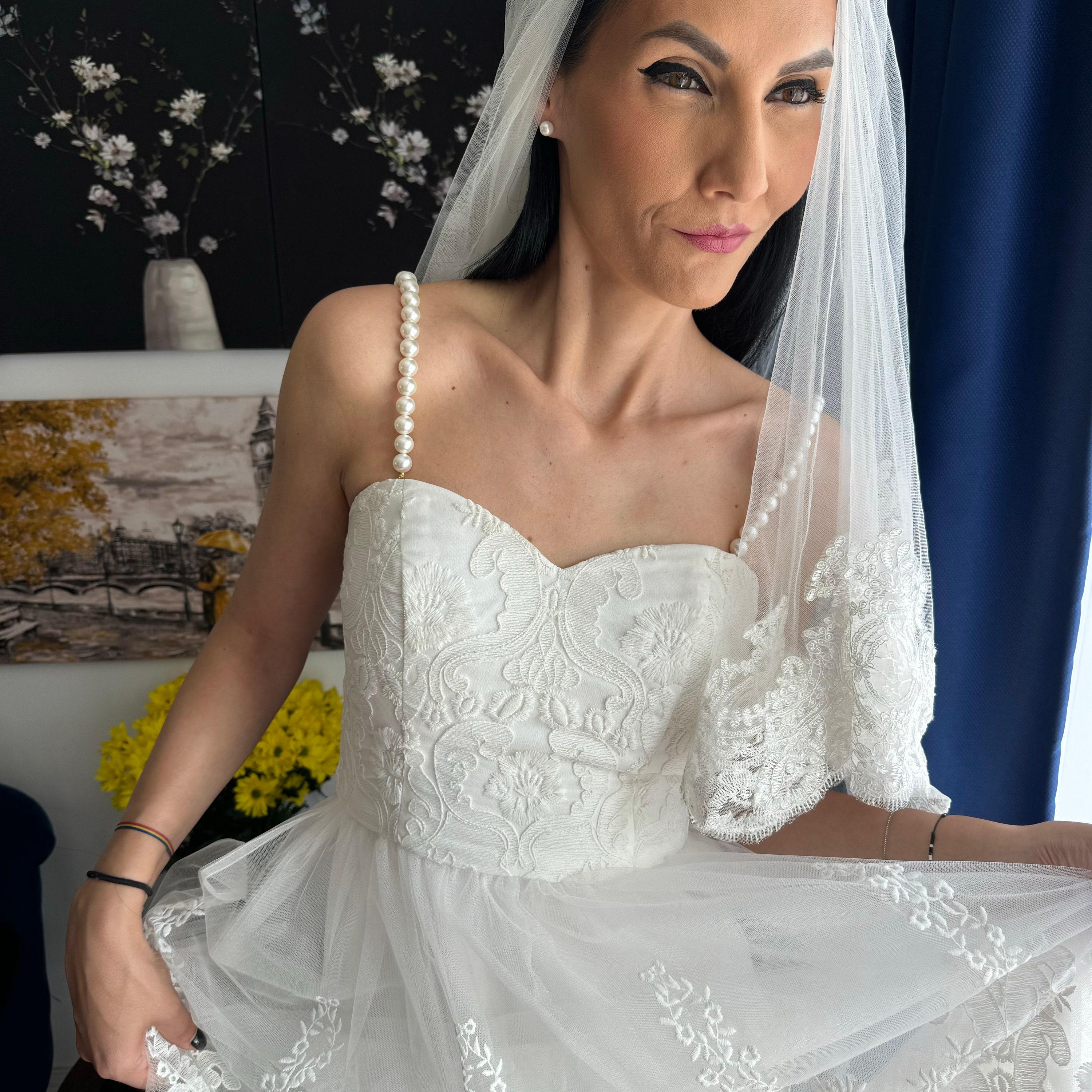 Pearl Strap Collection Wedding Shoulder Jewelry Removable Bridal Dress Accessory Elegant Gown Enhancement Beautiful Shell Pearl Design Perfect Wedding Day Essential Sophisticated Bride Styling Attachable Dress Jewelry Premium Quality