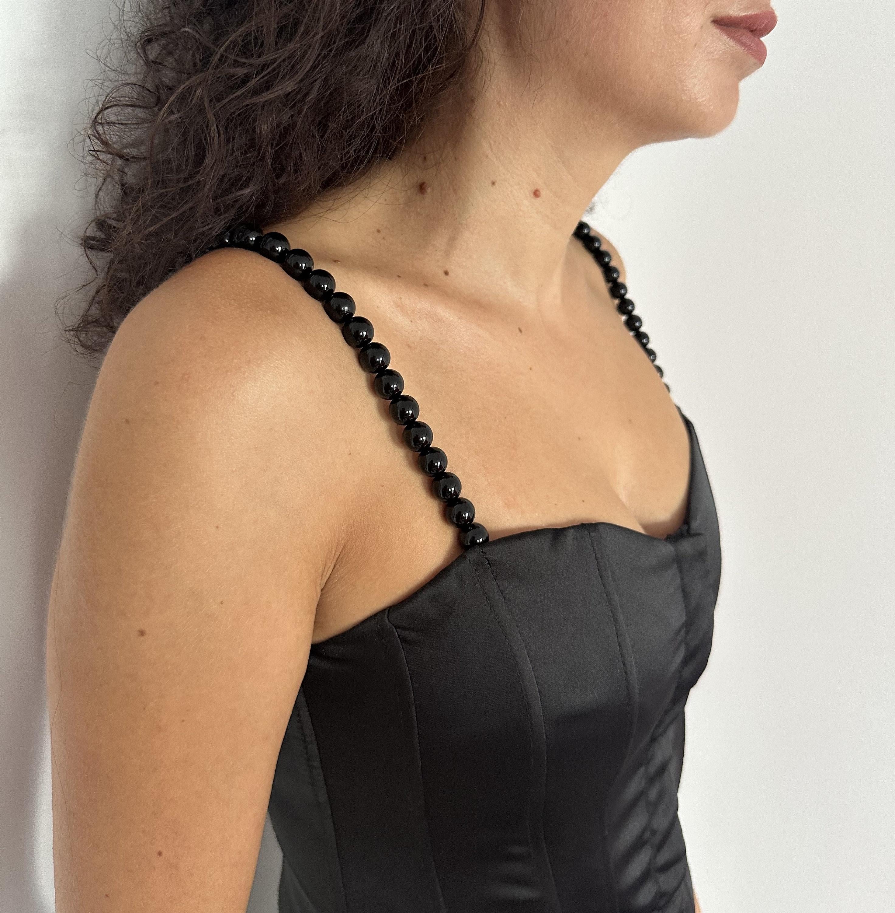 Removable Attachable Straps Black Dress Enhancement Pearl Beaded Design Shoulder Jewelry Fashion Accessory Elegant Detail Sophisticated Style Evening Wear Upgrade Glamour Addition Formal Occasion Ready Versatile Option Customizable Look