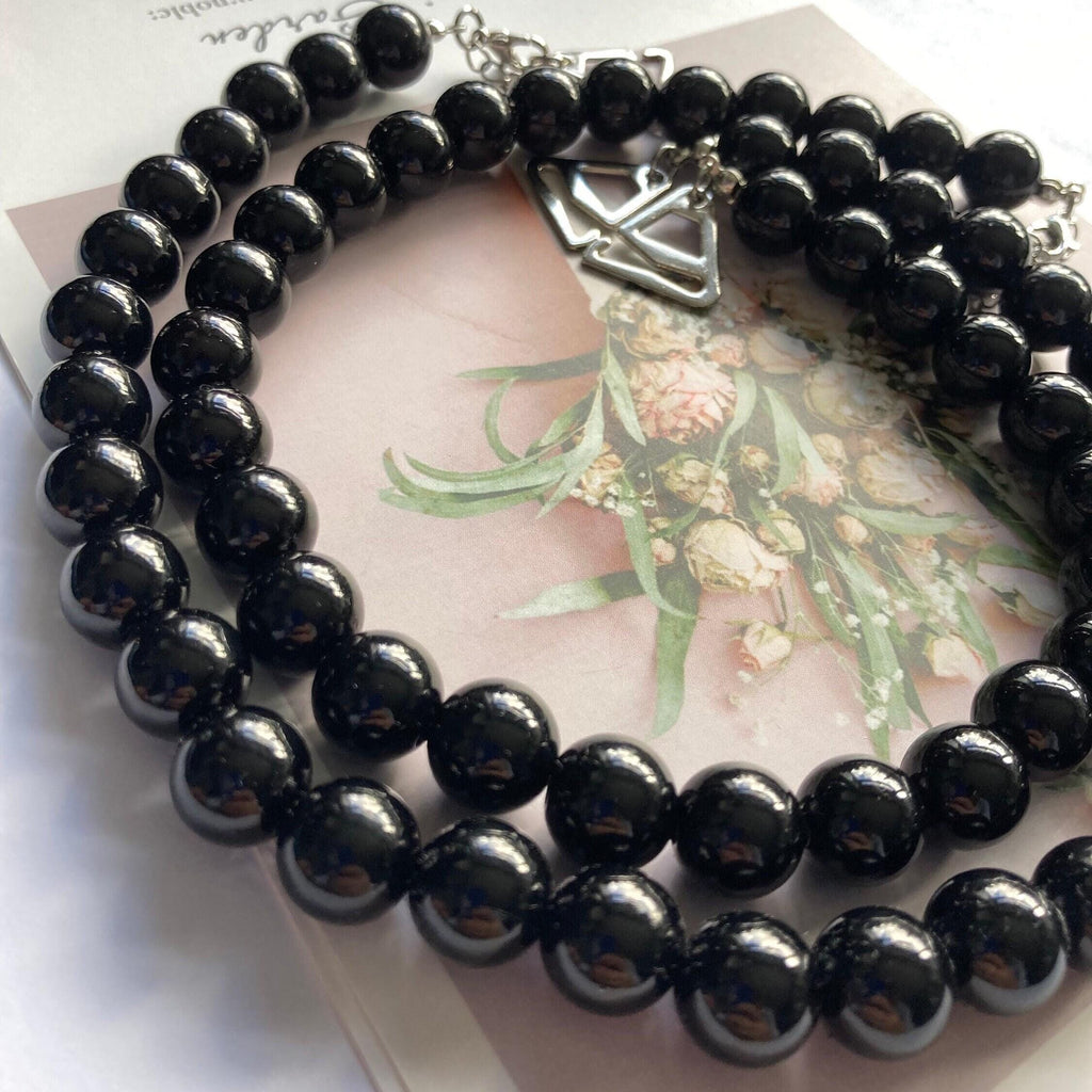 Black Dress Strap Replacement Option Beaded Design Pearl Decoration Attachable Shoulder Jewelry Elegant Accessory Fashion Detail