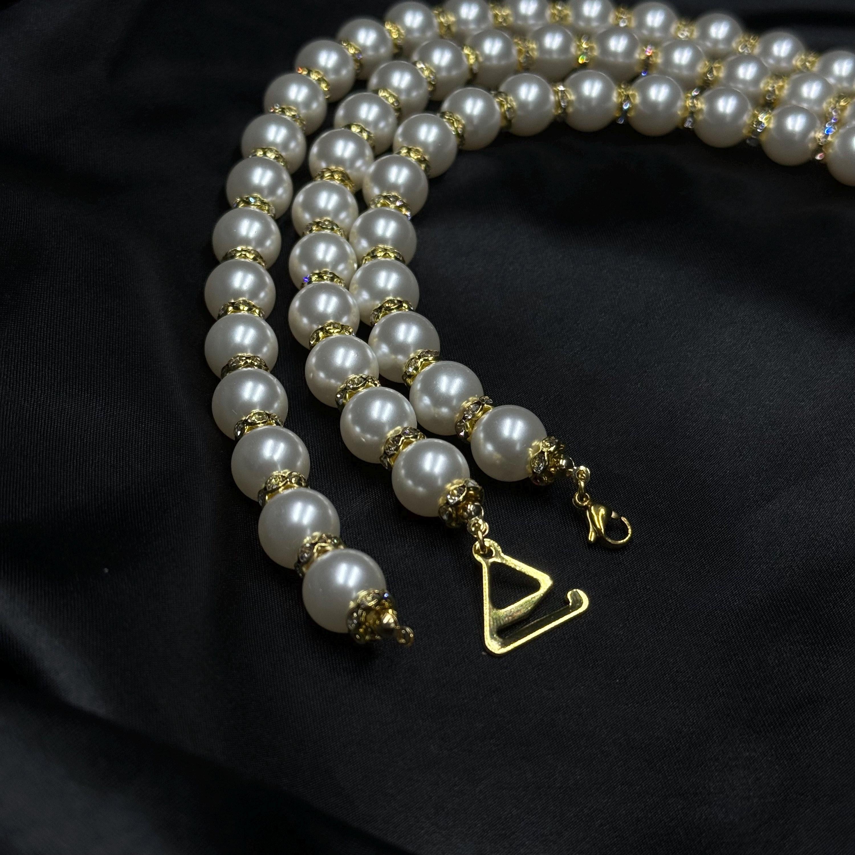 Pearl Dress Strap Shoulder Jewellery Removable Epaulettes Diamante Rhinestones Beaded Sew on Gold Bridal Accessory Wedding Gown Update
