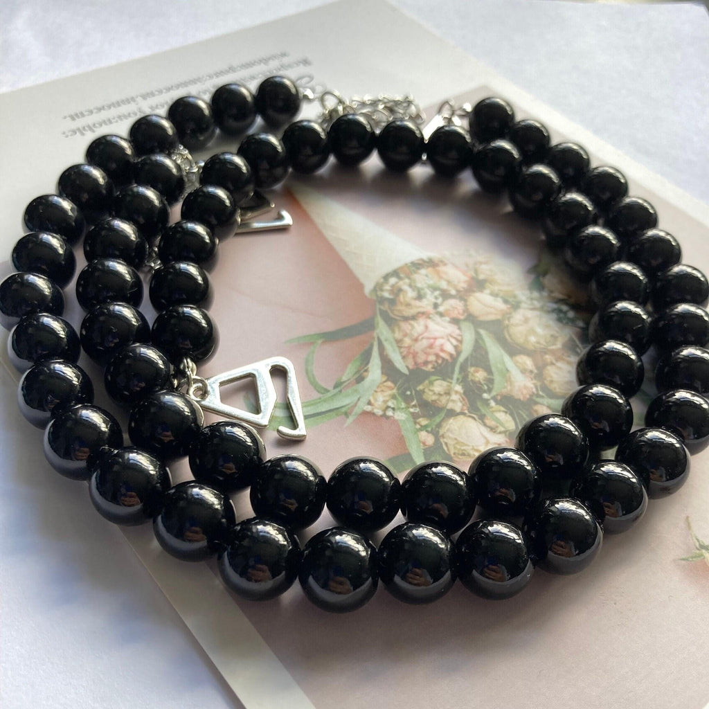 Black Dress Strap Replacement Option Beaded Design Pearl Decoration Attachable Shoulder Jewelry Elegant Accessory Fashion Detail