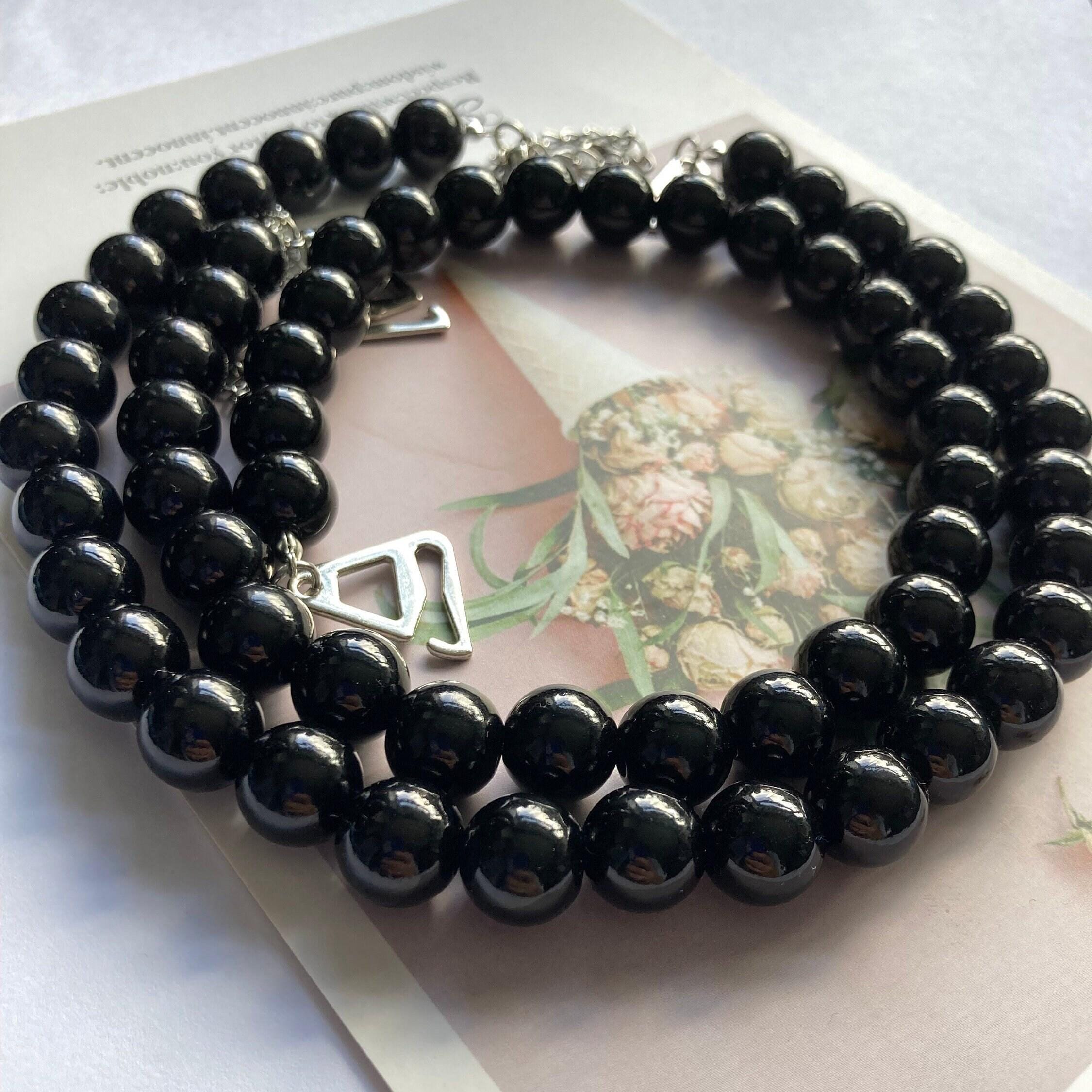 Black Dress Strap Replacement Option Beaded Design Pearl Decoration Attachable Shoulder Jewelry Elegant Accessory Fashion Detail