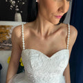 Wedding Dress Straps Pearl Shoulder Jewelry Bridal Accessory Collection Elegant White Shell Pearl Embellishment Premium Quality Construction Perfect Dress Transformation Solution Sophisticated Formal Event Essential Luxurious Bridal Party