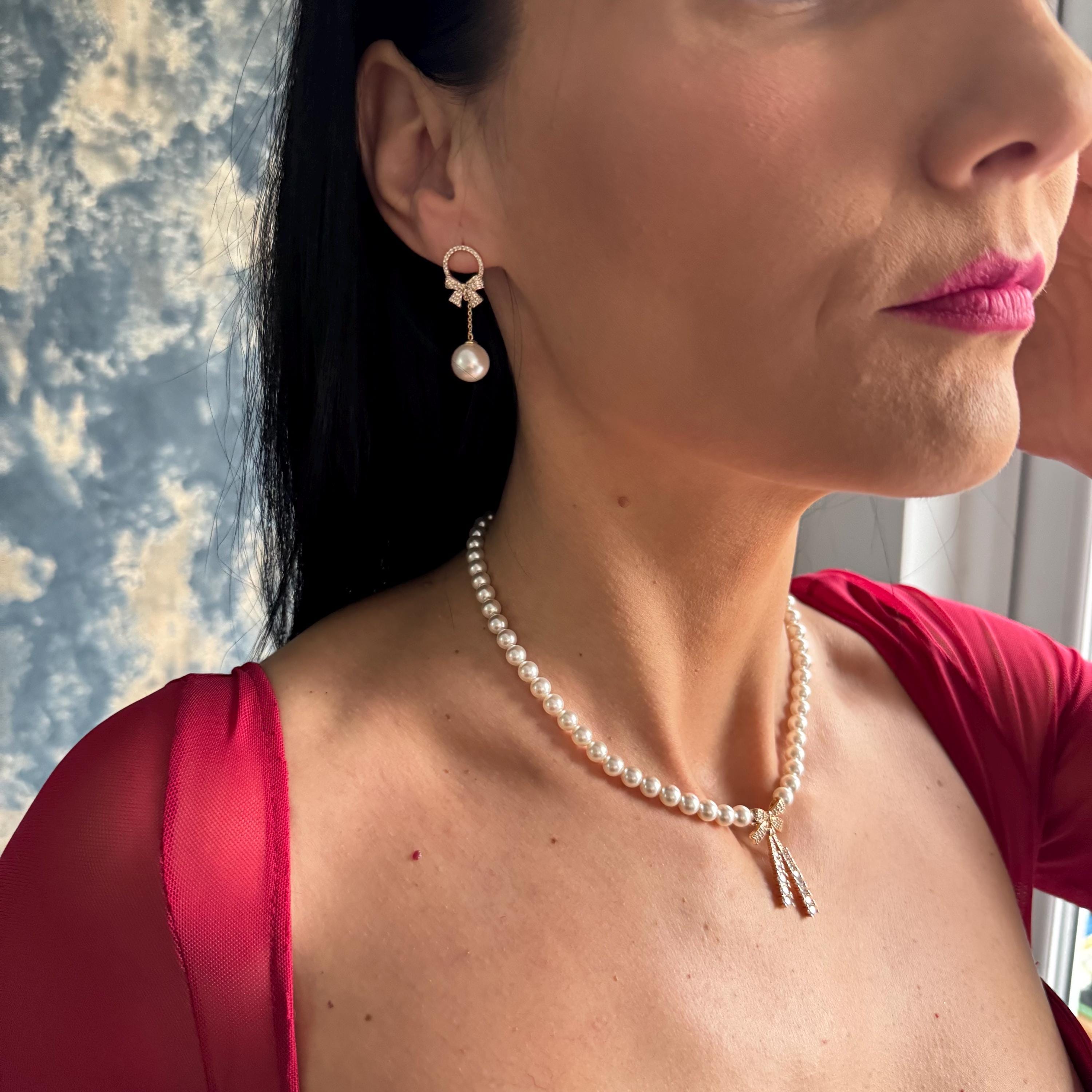Elegant Pearl Design Wedding Earring Collection Statement Dangle Drop Style Bridal Jewelry Set Formal Occasion Accessory Classic Wedding Day Essential Crystal Wedding Jewelry Perfect Bride Look Timeless Elegant Piece Special Event Earrings