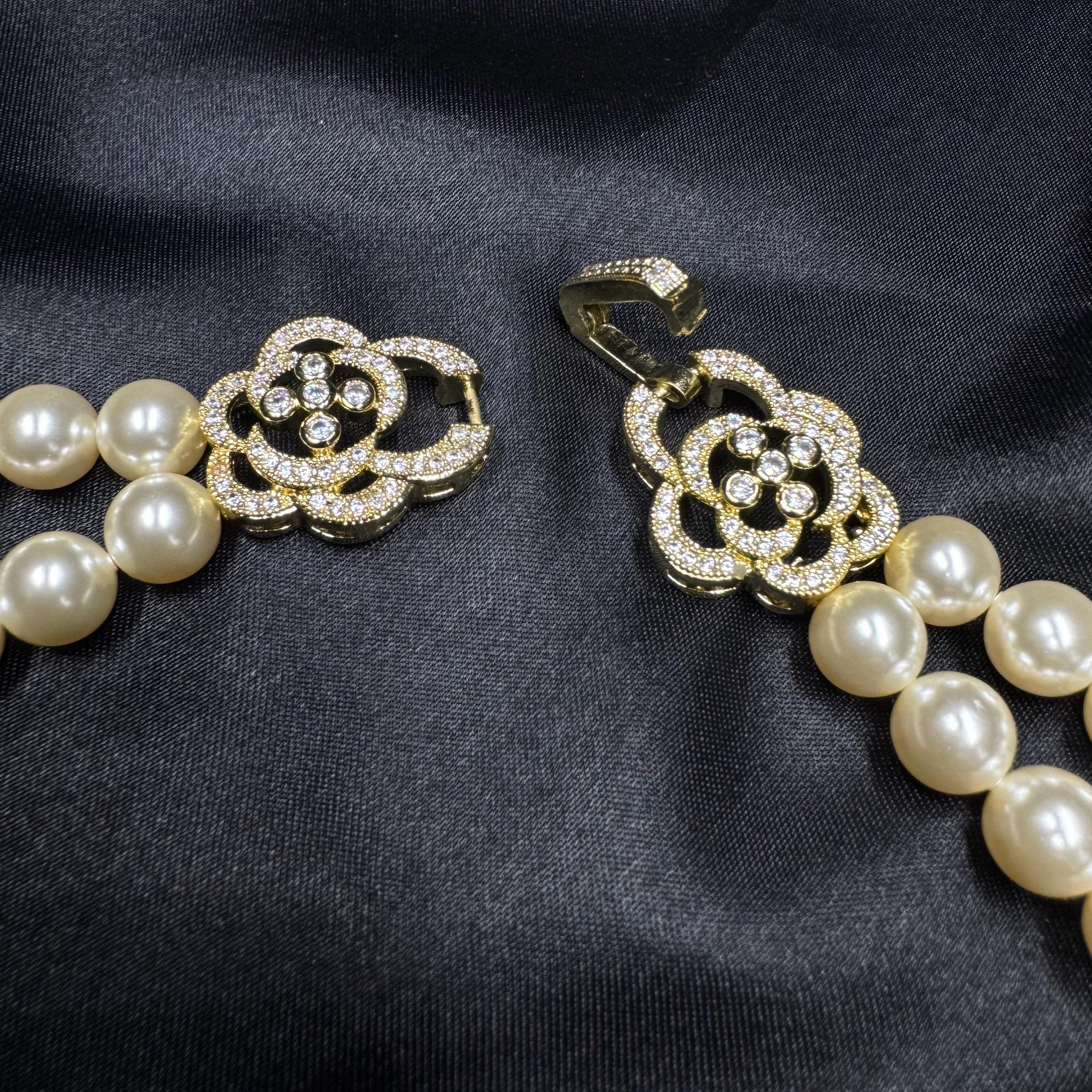 Double Strand Bracelet Costume Jewellery Bride Accessory Wedding Day Ivory Pearl Multi Layer Design Vintage Style Layered Bracelet