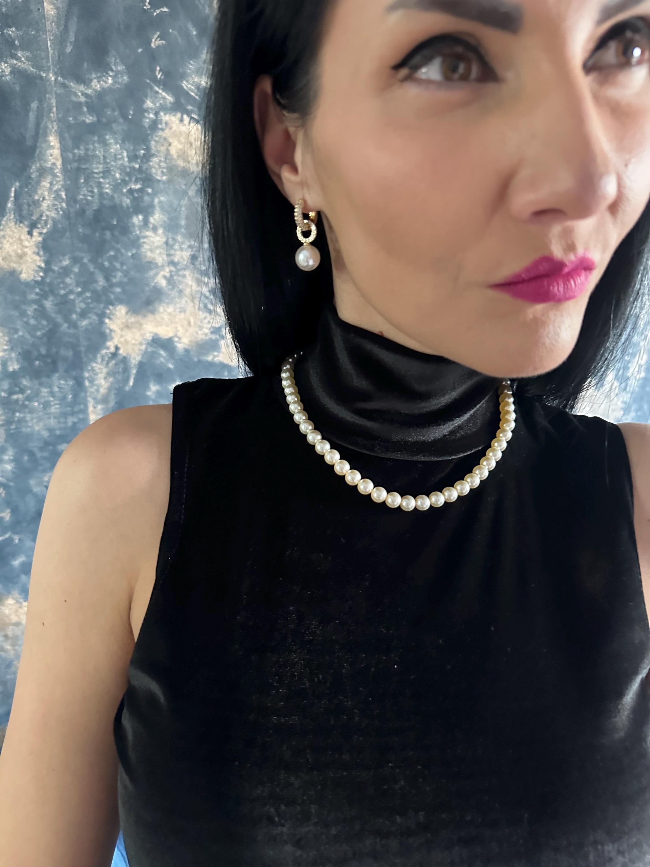 Elegant Gift Idea Pearl Drop Earrings Special Occasion Jewelry Wedding Accessory Collection Bridal Party Essential Gold Plated Design Dainty Crystal Detail Perfect Present Option Thoughtful Anniversary Gift Birthday Celebration Jewelry