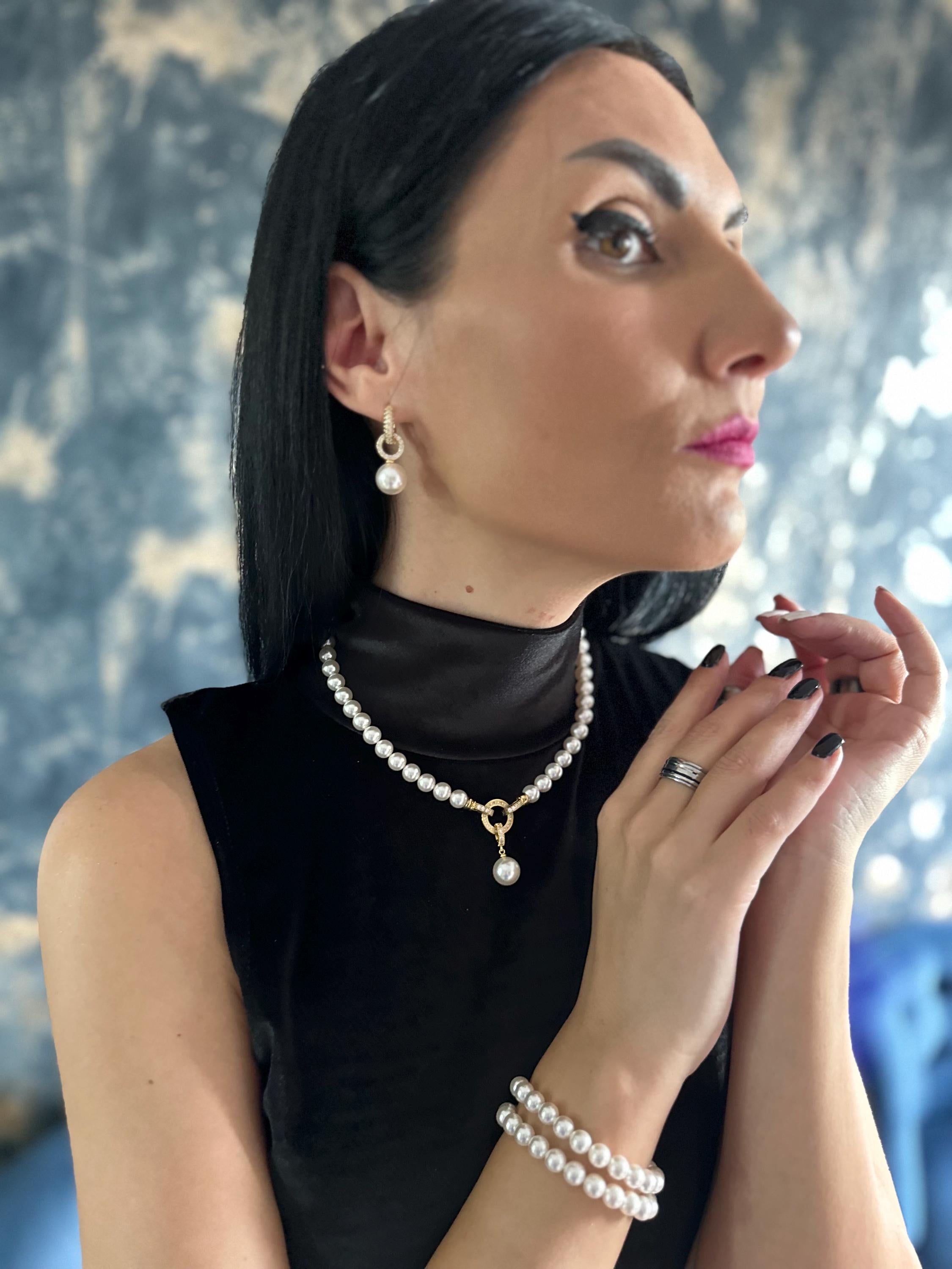 Fashion Trend Earrings Pearl Drop Design Elegant Party Wear Jewelry Gold Plated Hoops Dainty Crystal Pendant Stylish Accessory Collection Modern Fashion Statement Special Event Jewelry Perfect Evening Look Formal Occasion Wear Trendy Gift