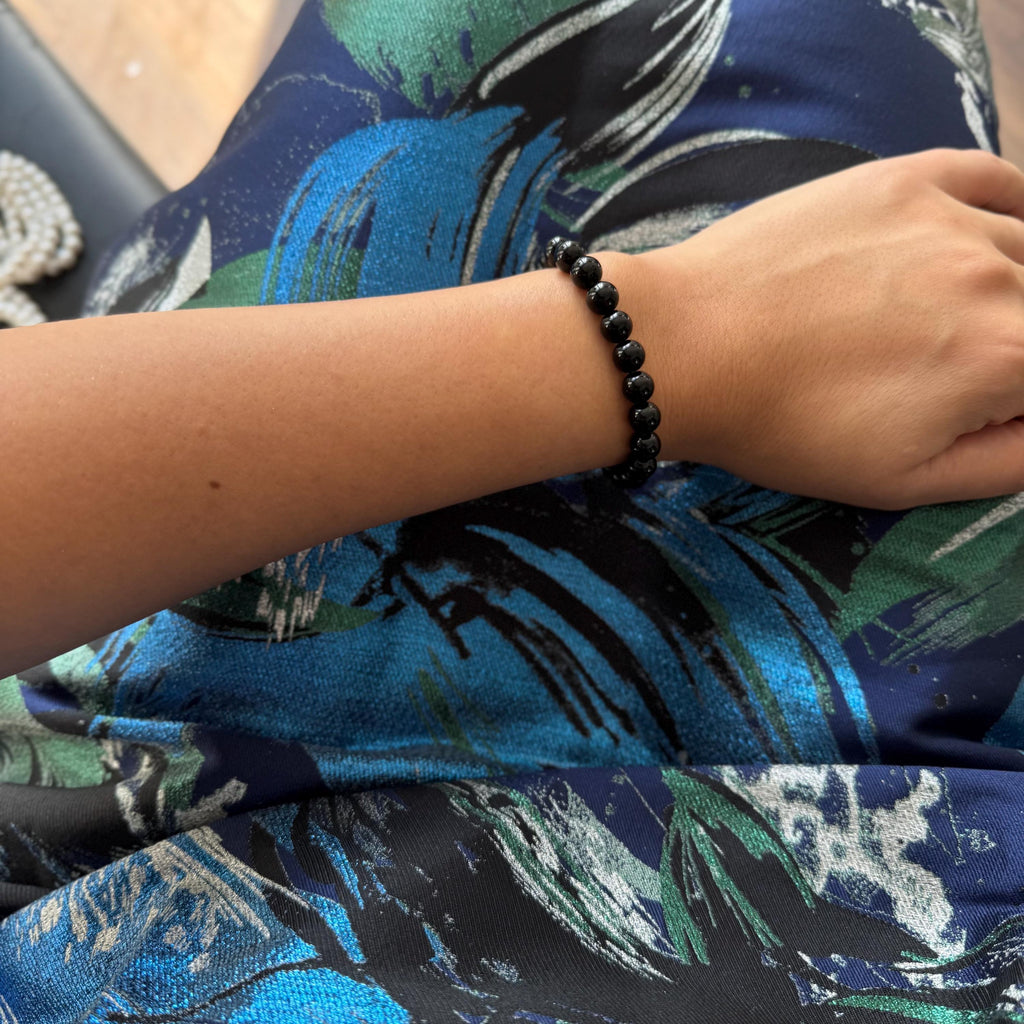 Crystal Pearl Collection Black Bracelet Design Gold Charm Accent Elegant Evening Accessory Sophisticated Style Statement Piece Luxury Jewelry Item Fashion Forward Creation Special Occasion Essential Timeless Beauty