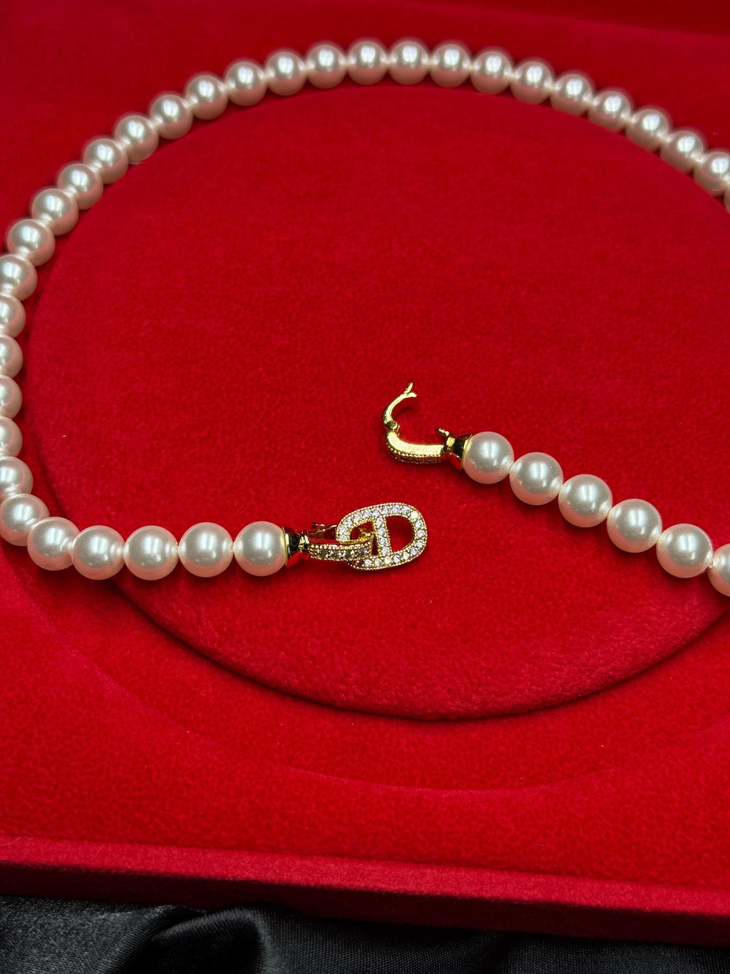 Luxury Pearl Necklace Gift for Her in Red Box Classic Pearl Jewellery Anniversary Valentines Day & Mother’s Day Gift