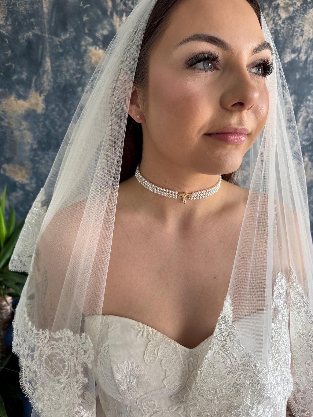 Pearl Choker Necklace Bridal Accessory Wedding Jewelry Elegant Design Crystal Pendant Gold Plated Double Strand Pearls Customizable Length Classic Style Formal Wear Essential Swarovski Crystals Premium Quality Handmade Creation Special
