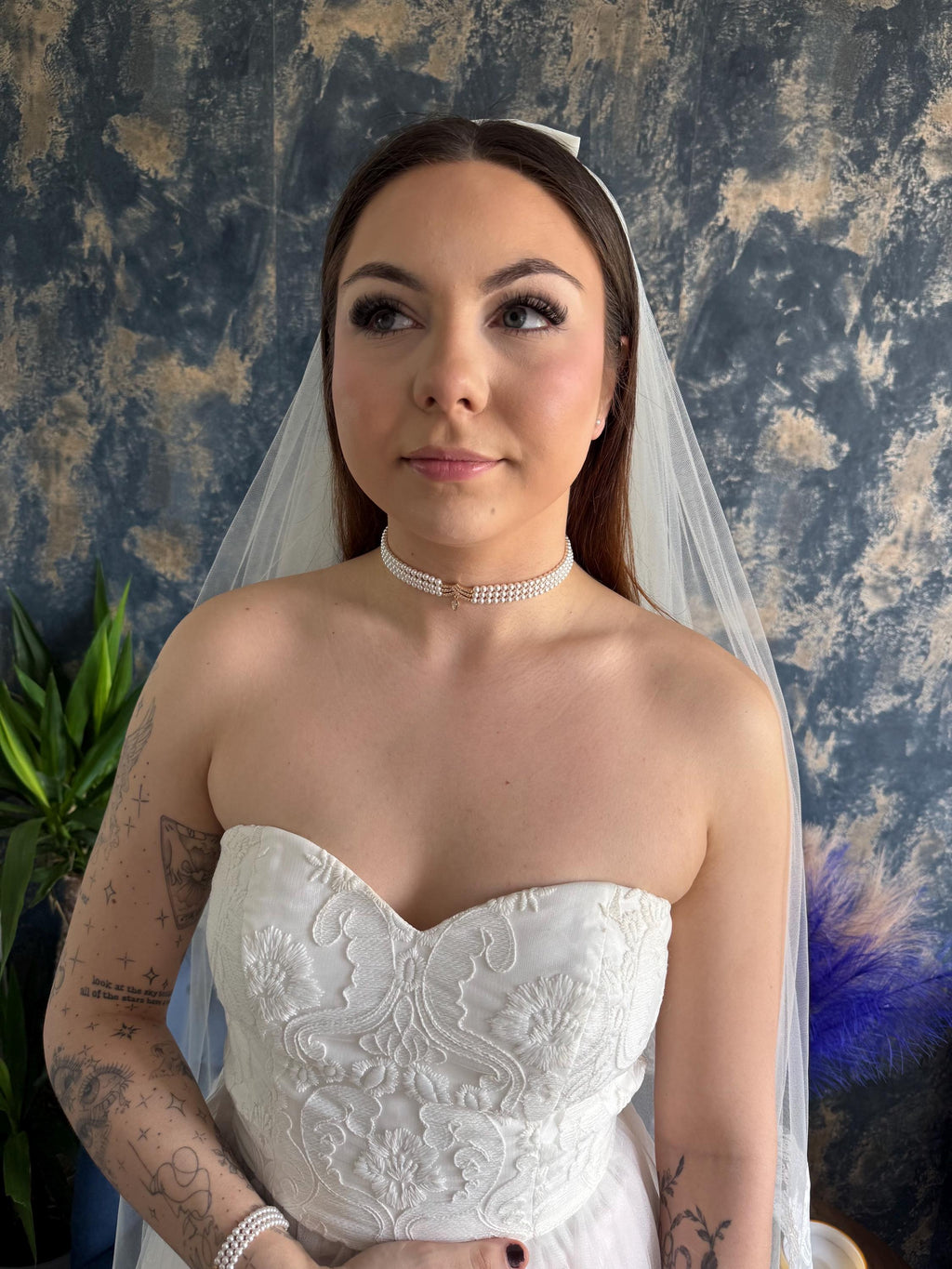 Swarovski Crystal Pearls Elegant Choker Necklace Double Strand Design Premium Wedding Accessory Gold Plated Components Handmade Quality Craftsmanship Bridal Collection Piece Formal Event Jewelry Customizable Length Option Classic Style