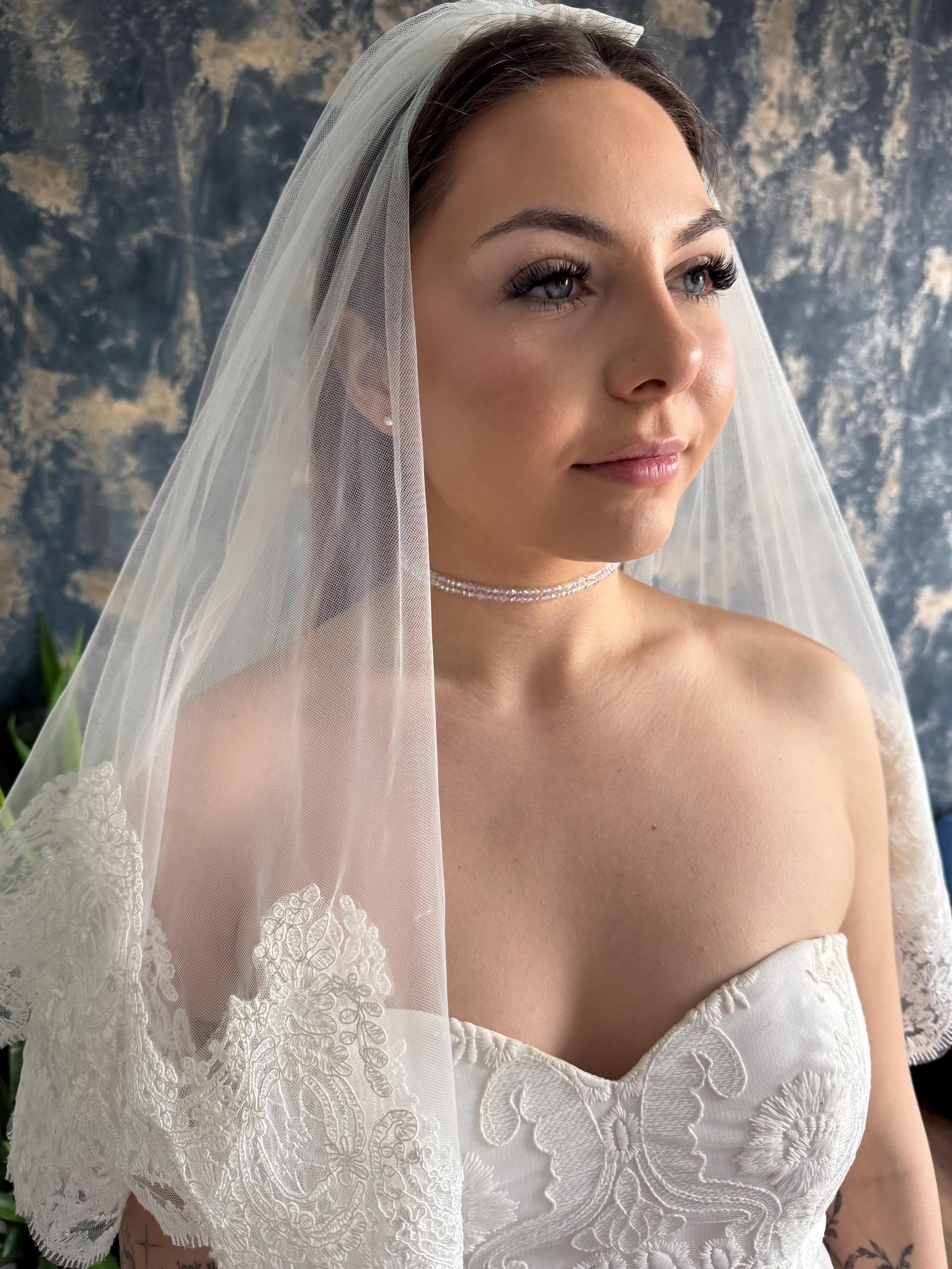 Swarovski  Crystal Choker Bridal Wedding Necklace Double Strand Design Handcrafted Jewelry Collection Faceted Bead Details Rainbow Shimmer Effect Gold Plated Construction Platinum Option Available Perfect Bridal Statement Piece Elegant