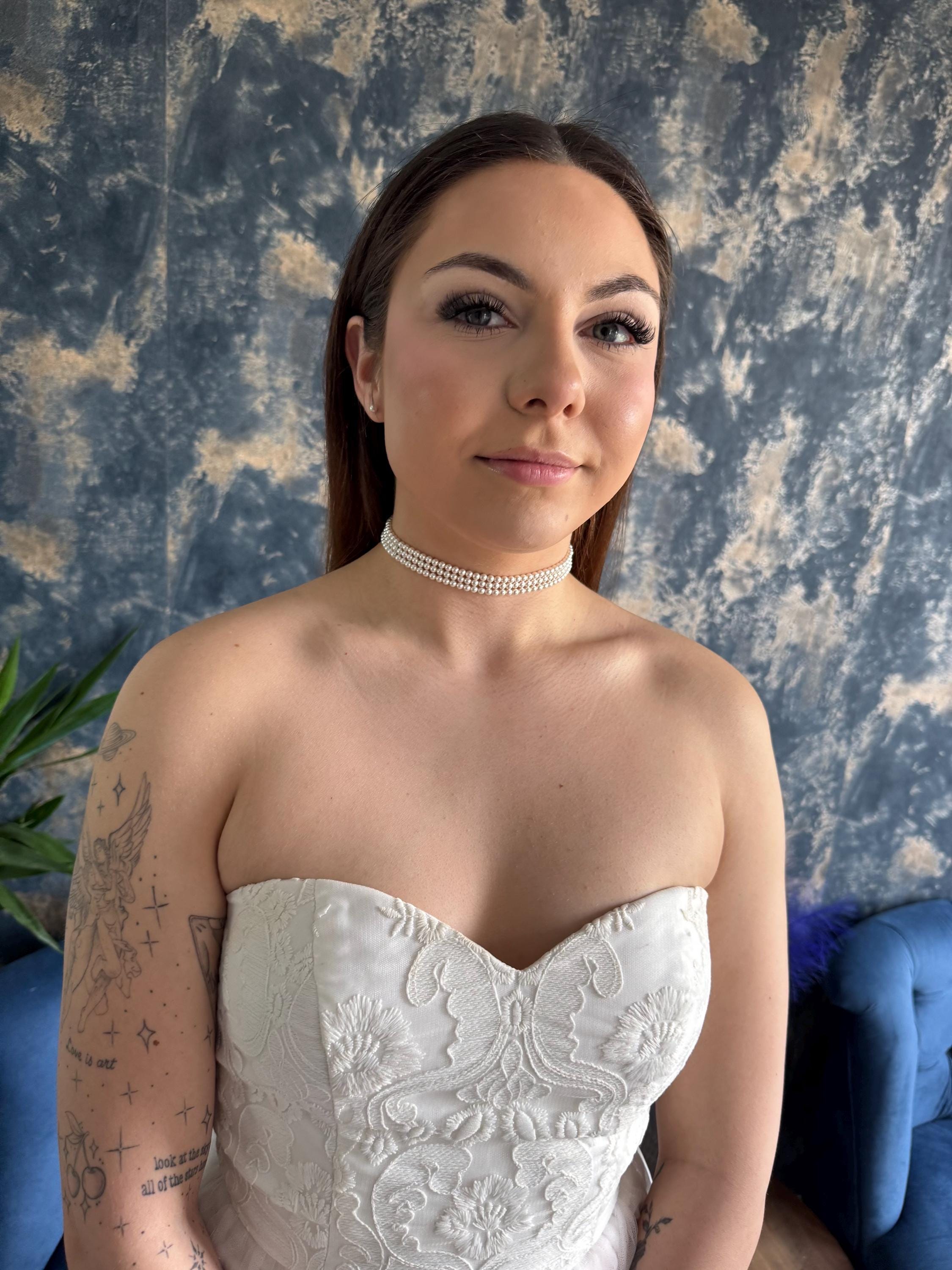 Triple Strand Pearl Choker Necklace Bridal Pearl Collar Micropearl Wedding Jewelry Crystal Pearl Bridal Jewellery Tiny Pearls White or Ivory