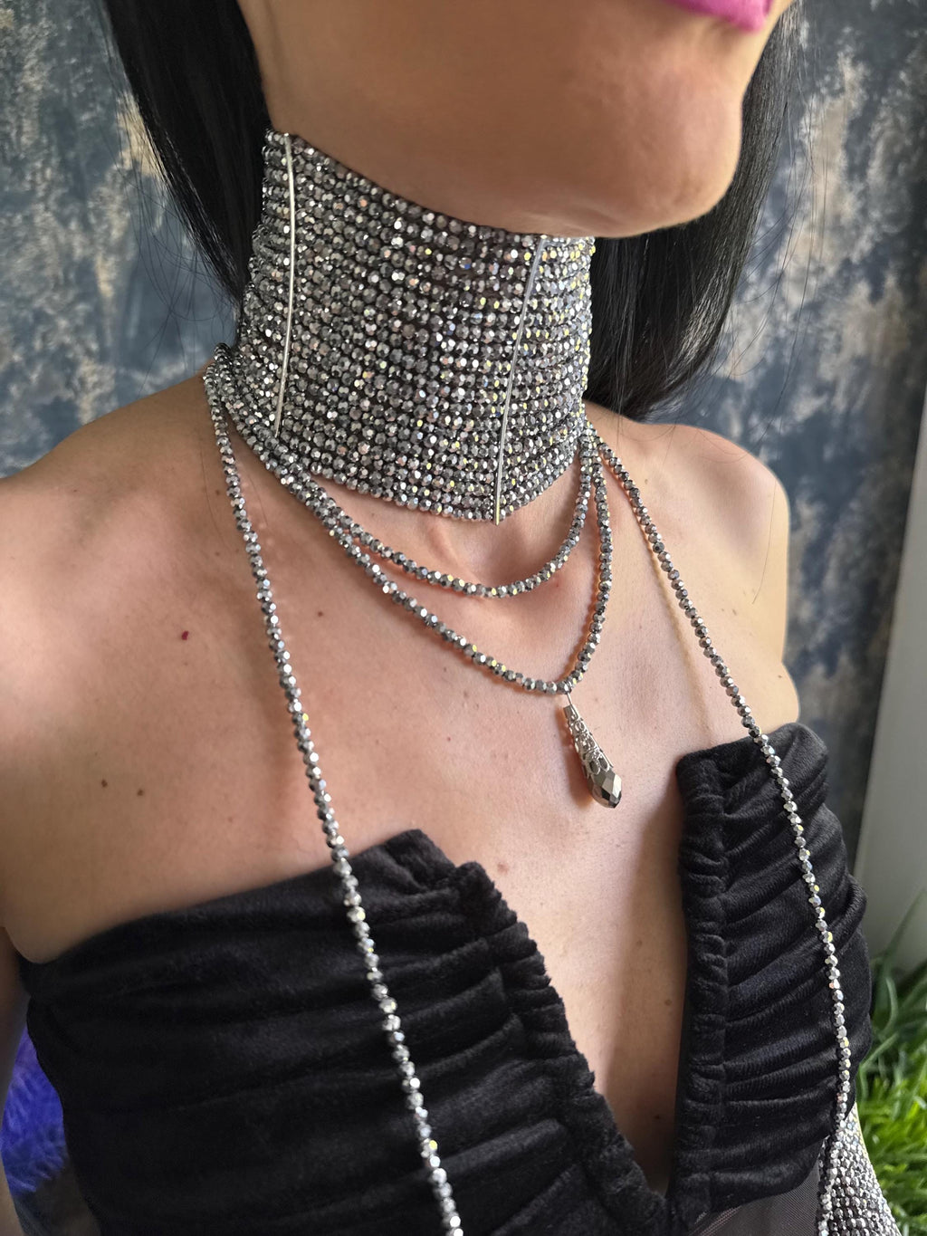 wide crystal choker
rhinestone choker necklace
multi row choker
diamante choker
silver collar necklace
bridal choker necklace
platinum plated choker
crystal collar necklace
statement choker silver
prom necklace women
wedding jewellery gift
glass bead choker
thick rhinestone choker
sparkly choker necklace
cocktail necklace silver