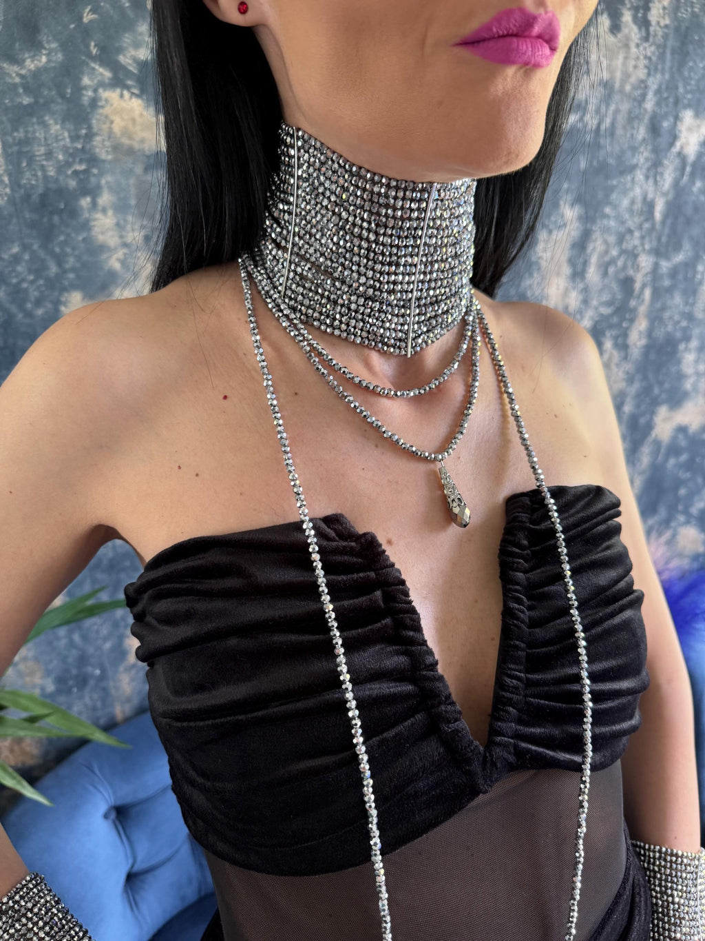 wide crystal choker
rhinestone choker necklace
multi row choker
diamante choker
silver collar necklace
bridal choker necklace
platinum plated choker
crystal collar necklace
statement choker silver
prom necklace women
wedding jewellery gift
glass bead choker
thick rhinestone choker
sparkly choker necklace
cocktail necklace silver