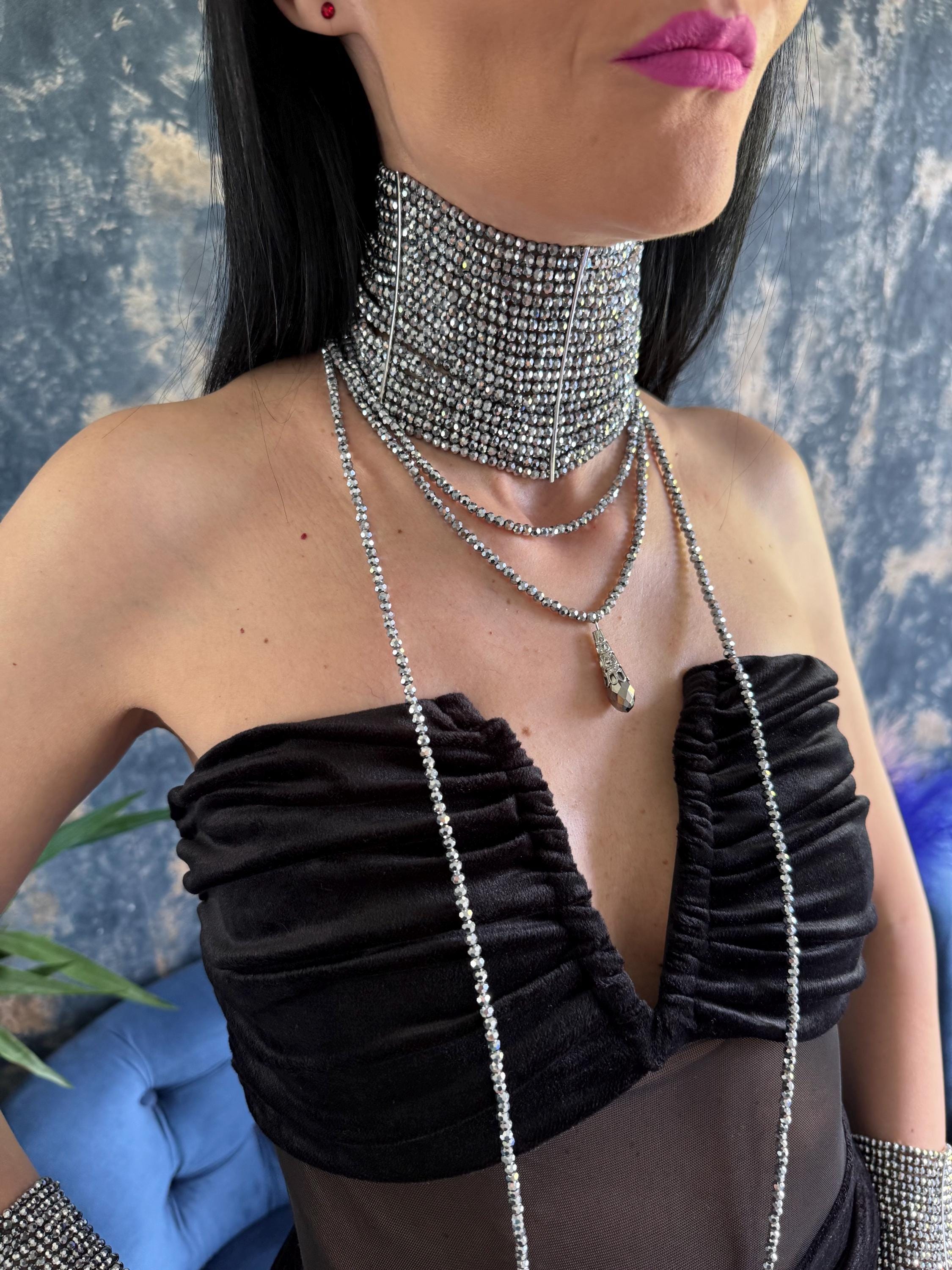 wide crystal choker
rhinestone choker necklace
multi row choker
diamante choker
silver collar necklace
bridal choker necklace
platinum plated choker
crystal collar necklace
statement choker silver
prom necklace women
wedding jewellery gift
glass bead choker
thick rhinestone choker
sparkly choker necklace
cocktail necklace silver