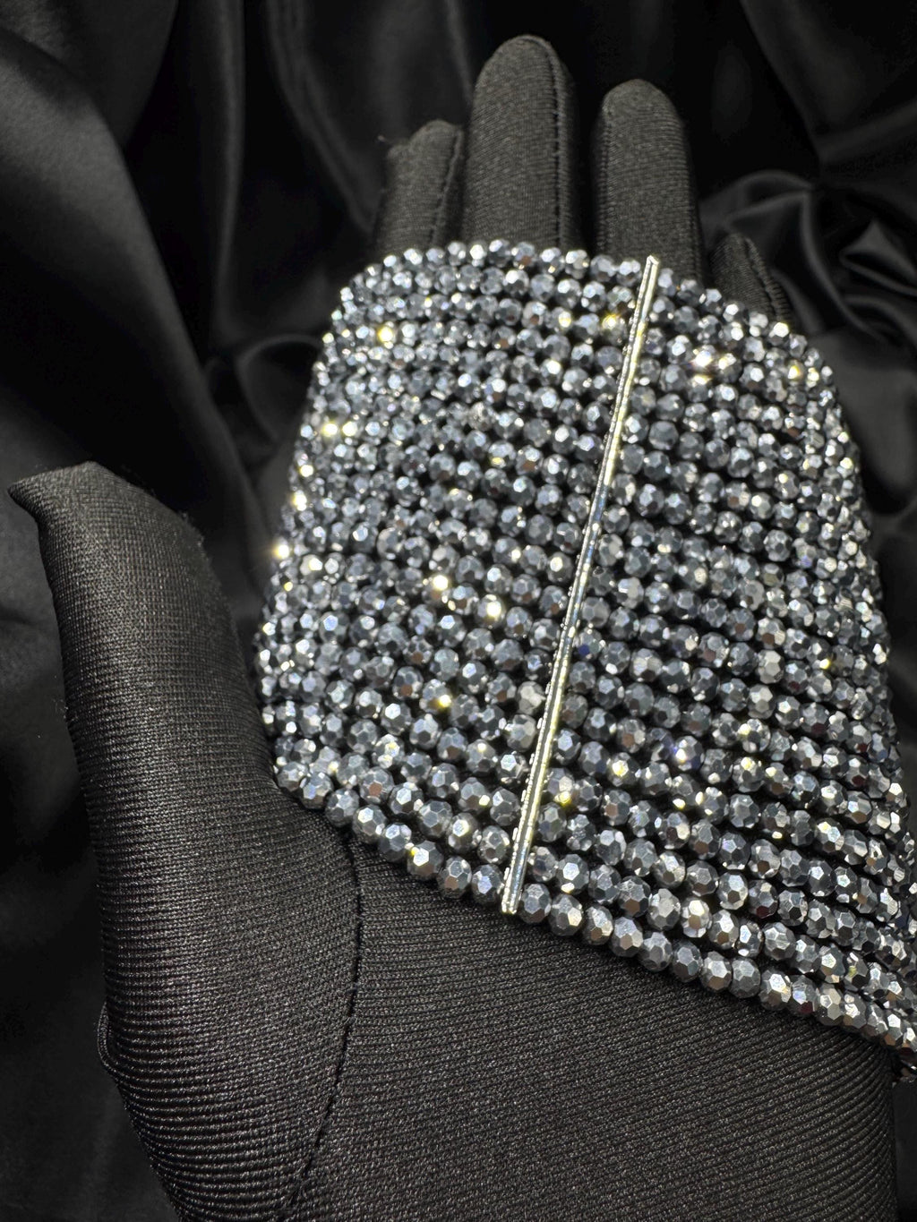 Multi Strand Choker Crystal Rhinestone Collar Statement Necklace Wedding Guest Jewelry Bridal Accessory Glamorous Evening Formal Attire Special Occasion Celebrity Style Handcrafted Luxury Design Faceted Beads Cascading Strands Sophisticated