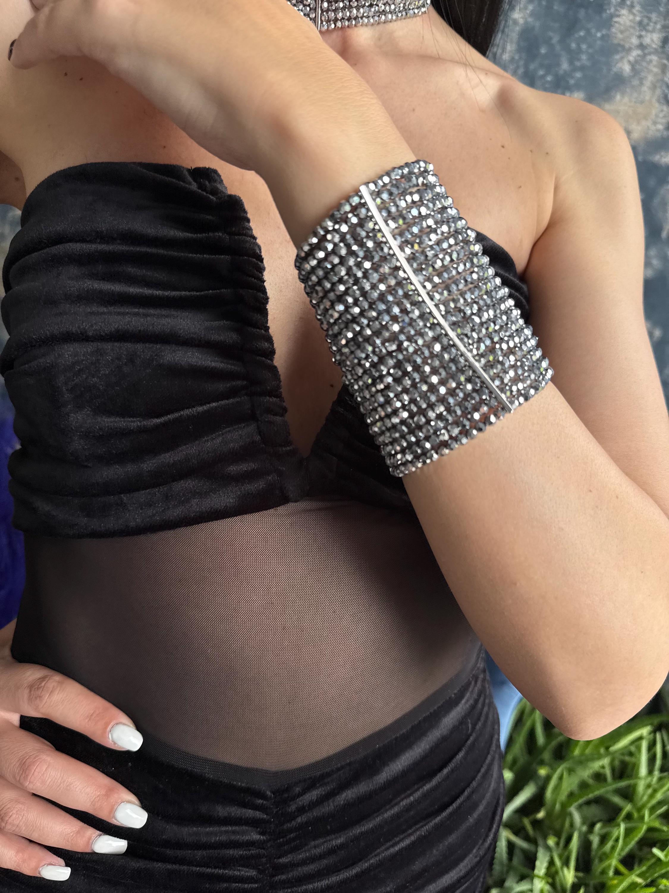 Silver Statement Cuff Bracelet Wide Beaded Bracelet Crystal Glass Bracelet Platinum Plated Bracelet Prom Jewellery Evening Bracelet
Wide Silver Bracelet Multi Strand Beaded Cuff Sparkly Crystal Bracelet Glamorous Statement Jewellery, Wedding Guest Bracelet
Silver Faceted Bead Bracelet Chunky Statement Bracelet Platinum Plated Cuff Bridal Bracelet Pageant Jewellery Luxury Silver Bracelet Wide Crystal Cuff Bracelet Formal Event Jewellery Prom Bracelet Sparkly Wrist Cuff