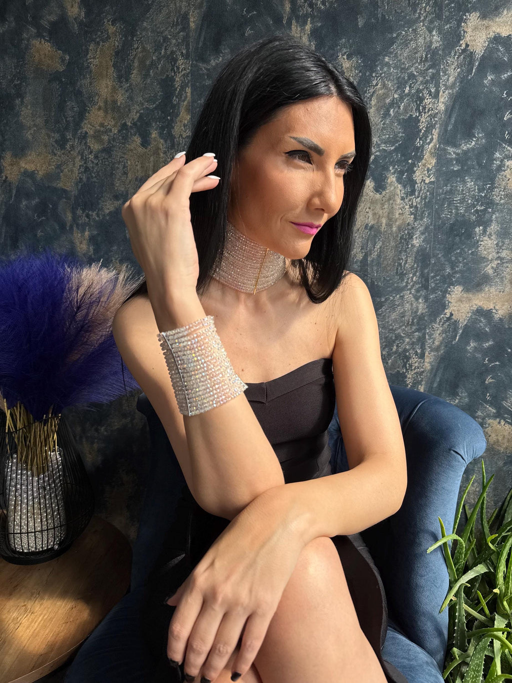 maximalist style fashion lover evening outfit special occasion bridal party girls night out cocktail attire festival look luxury sparkle aurora borealis light catching rainbow effect trend inspired
