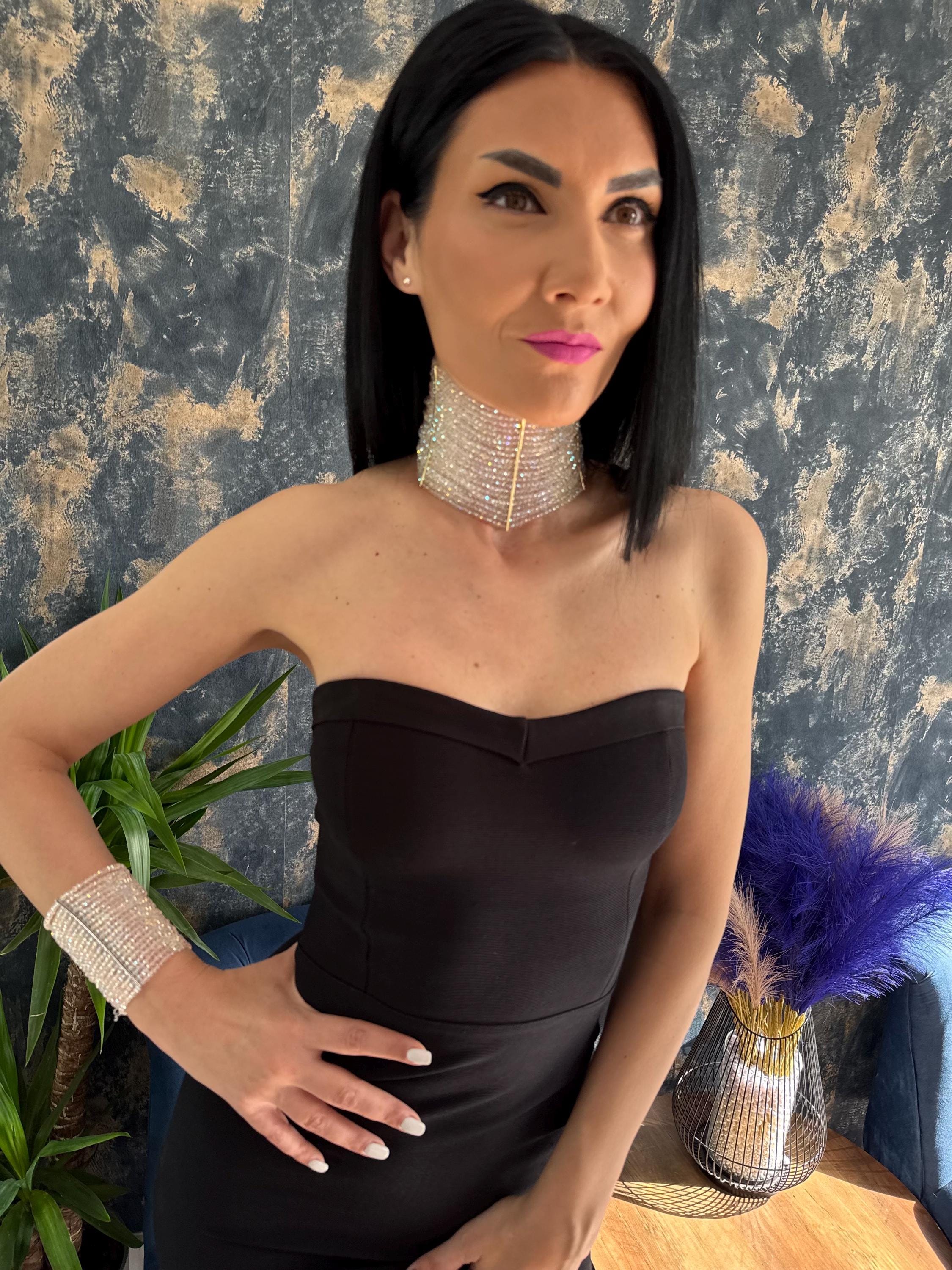 maximalist style, fashion lover, evening outfit, special occasion, bridal party, girls night out, cocktail attire, festival look, luxury sparkle, aurora borealis, light catching, rainbow effect, trend inspired