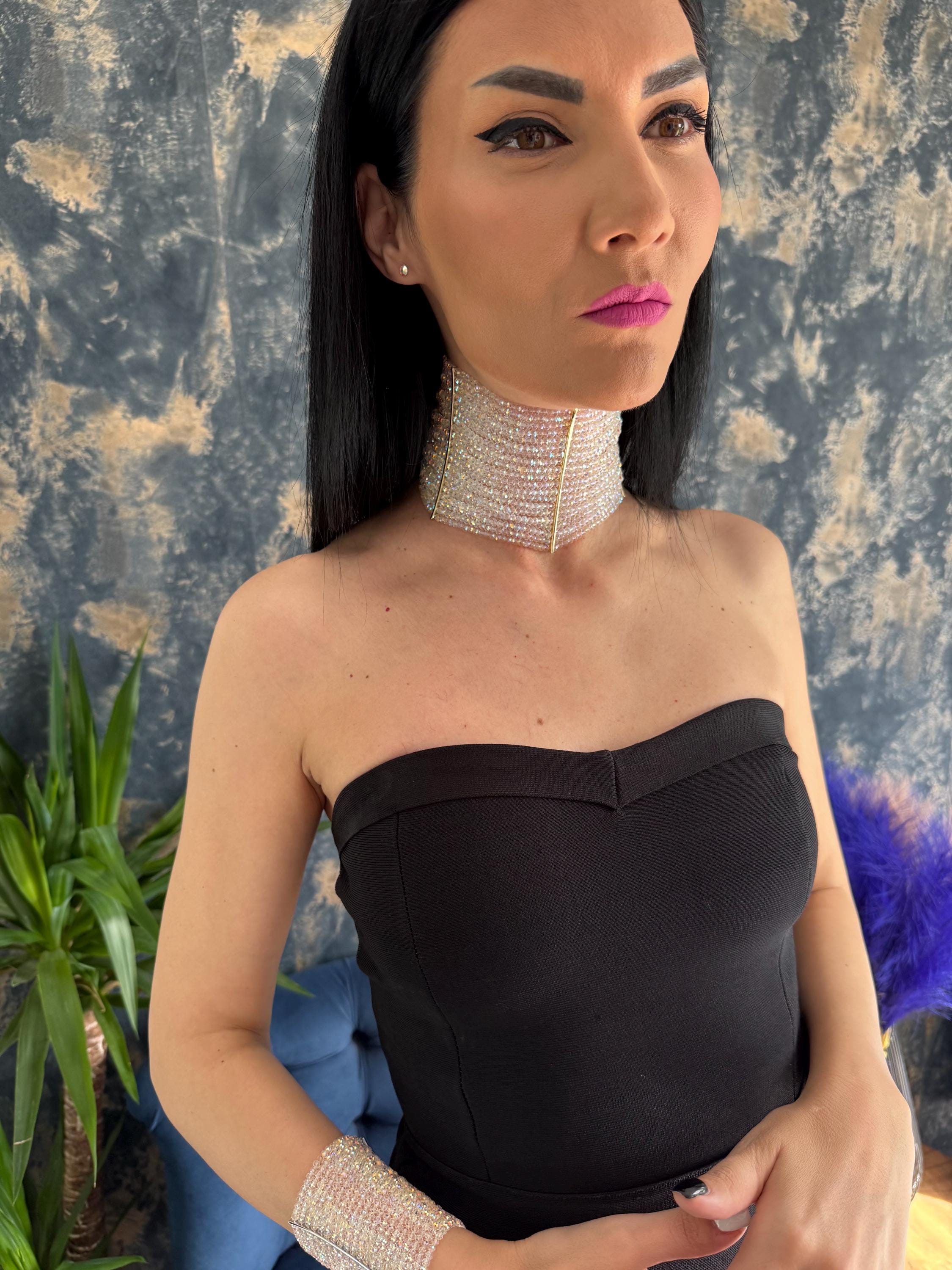 maximalist style fashion lover evening outfit special occasion bridal party girls night out cocktail attire festival look luxury sparkle aurora borealis light catching rainbow effect trend inspired