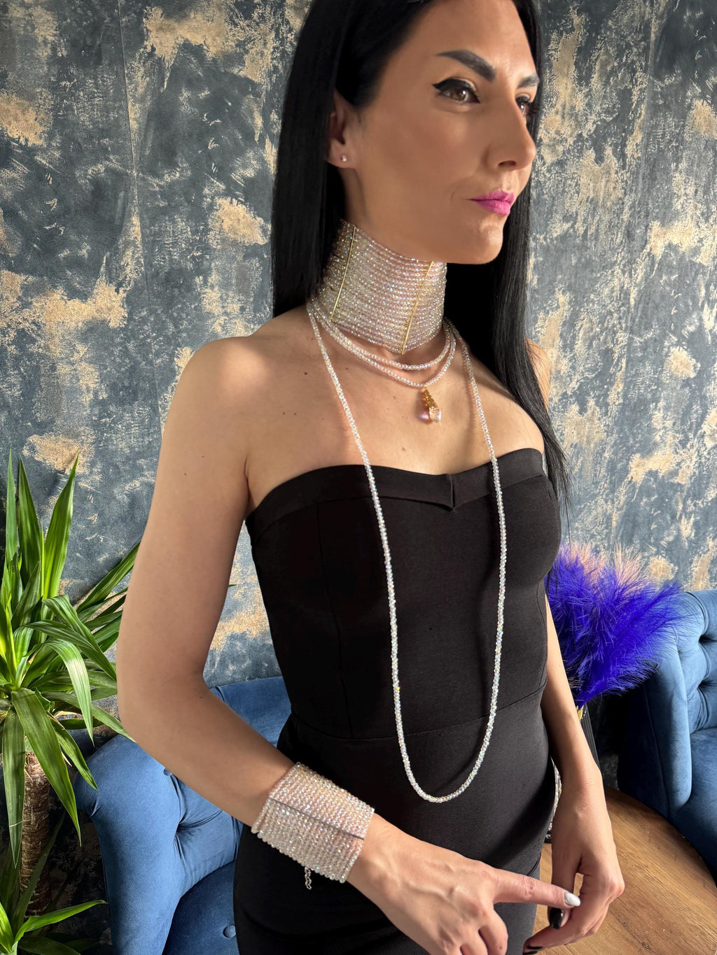 crystal choker necklace statement choker necklace luxury choker necklace wide collar necklace sparkly choker glam statement necklace rhinestone style choker bold fashion necklace evening jewellery luxury statement jewellery collar choker necklace silver crystal choker gold crystal choker handmade statement necklace dramatic fashion jewellery
red carpet jewellery couture inspired jewellery glamorous necklace clubwear jewellery party statement necklace