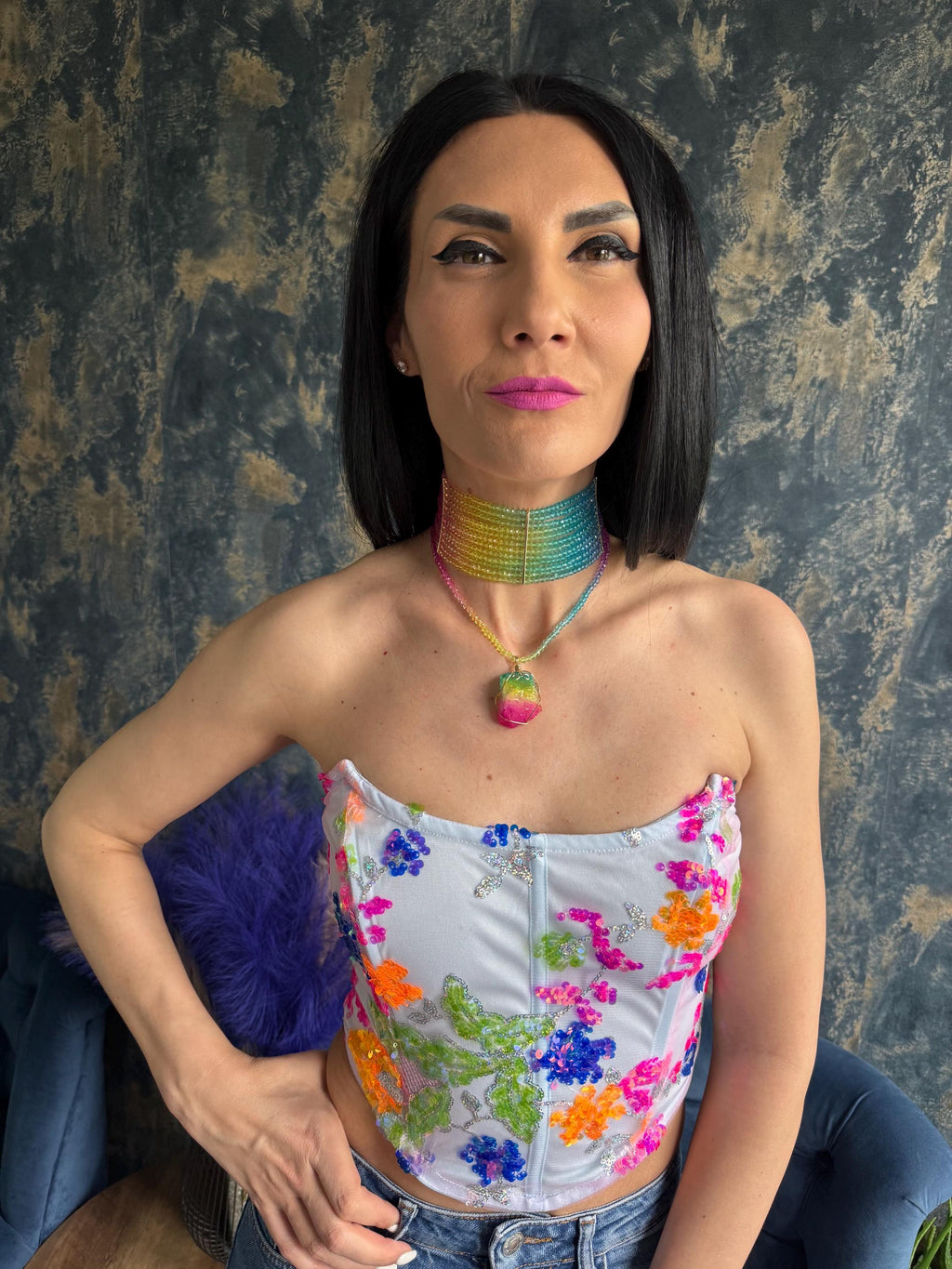 rainbow choker necklace beaded statement collar colourful choker necklace wide beaded choker gradient necklace festival jewellery women pride necklace gift jewellery maximalist necklace Y2K choker necklace colourful statement necklace Rainbow Choker Necklace Wide Beaded Choker Pride Jewellery Festival Necklace Gift for Her Rainbow Beaded Choker Necklace Gradient Colourful Statement Collar Maximalist Festival Colourful Beaded Choker Necklace Rainbow Statement Collar Y2K