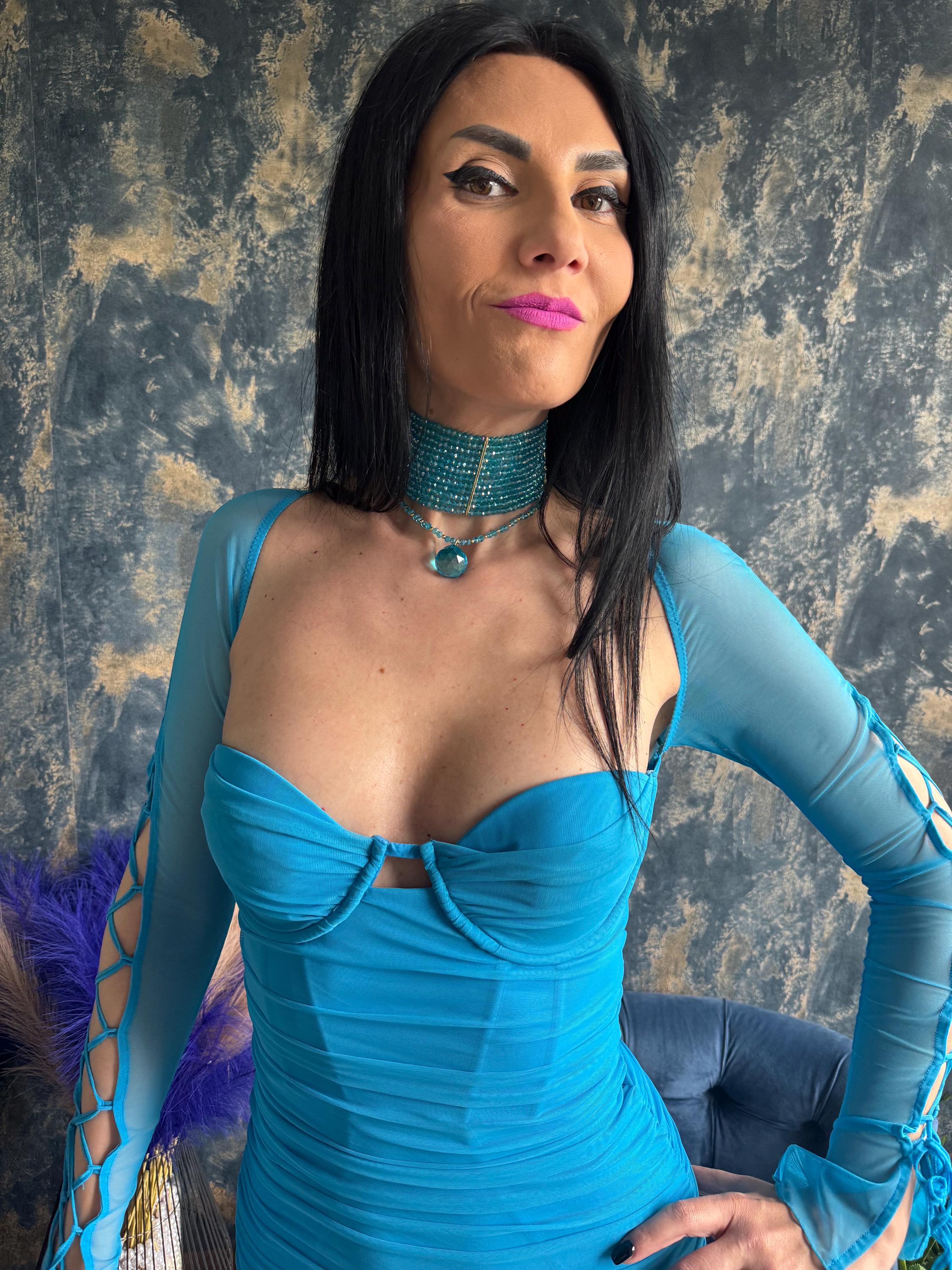 summer necklace statement choker blue necklace vacation jewelry mermaidcore layered necklace beach jewelry festival necklace resort wear trendy necklace going out jewelry bold pendant ibiza style