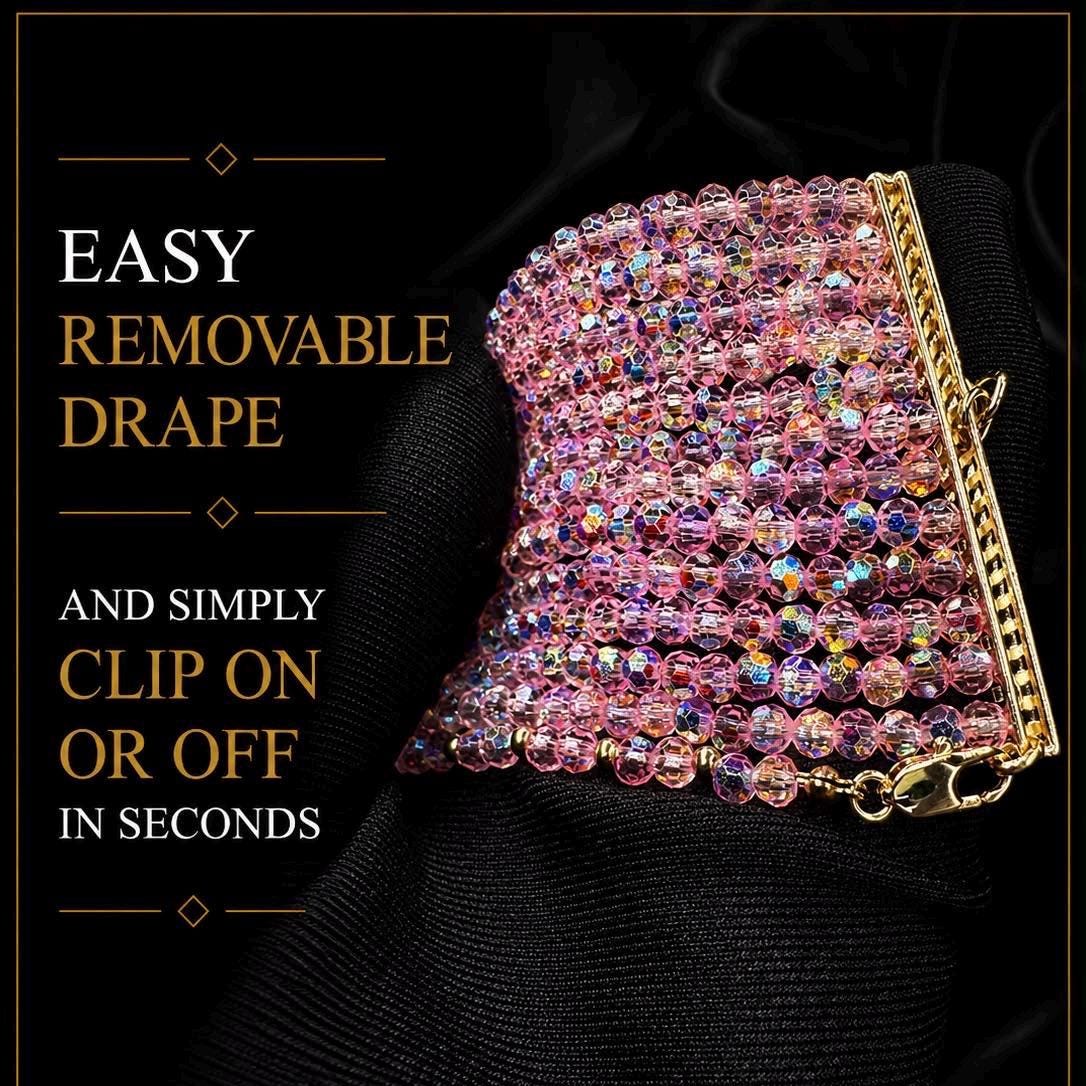 Pink Sparkly Choker Necklace Statement Barbiecore Jewelry Coquette Teardrop Pendant Prom Y2K Necklace Fashion Accessory Fairycore Gift Girl