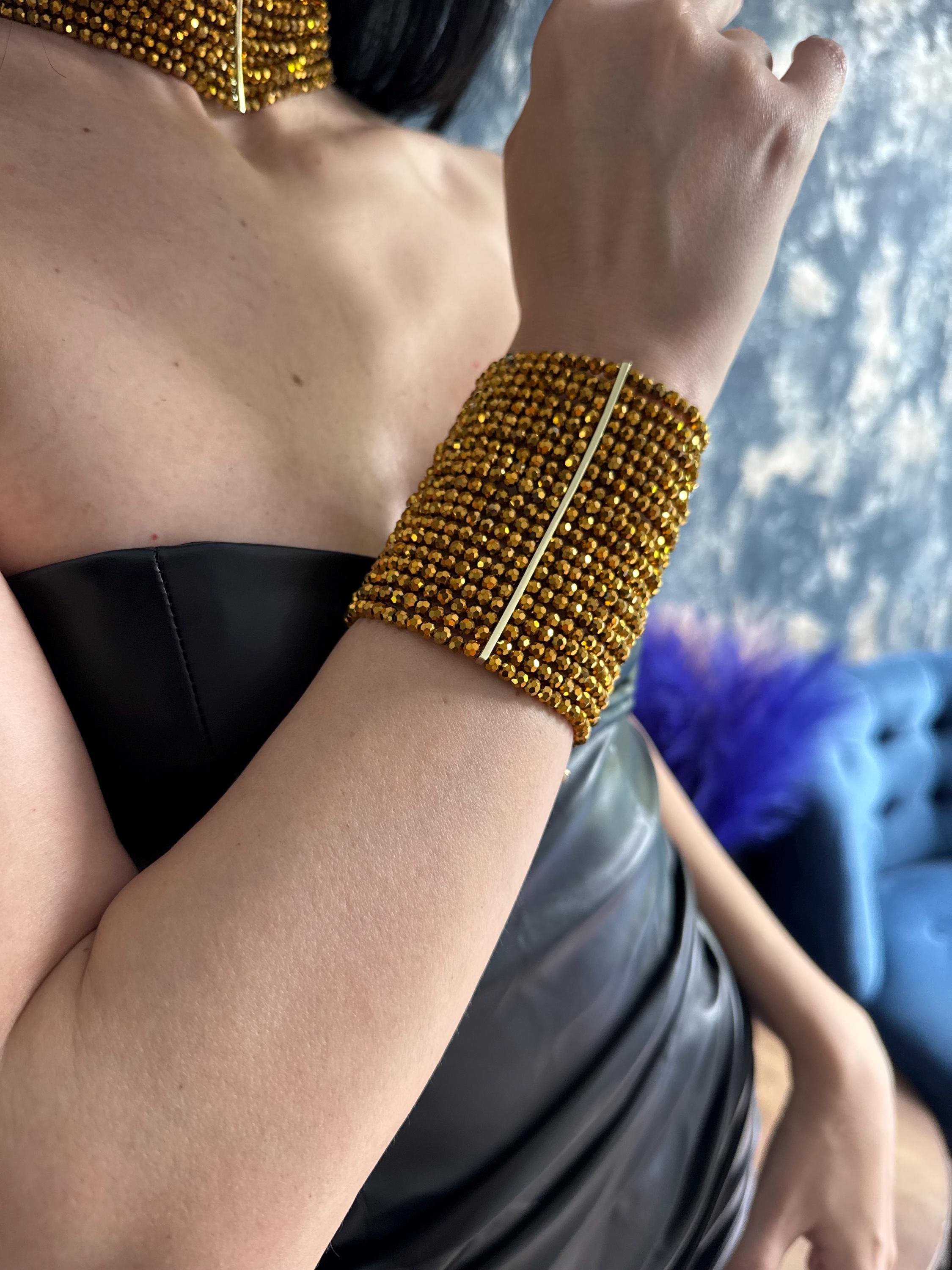 gold bracelet statement bracelet cuff bracelet wide bracelet chunky bracelet beaded braceletgold cuff evening jewelry wedding bracelet glamorous jewelry party bracelet luxury bracelet handmade bracelet wide gold statement bracelet chunky gold beaded bracelet gold cuff bracelet women sparkly gold  bracelet wedding guest jewelry evening statement bracelet luxury gold bracelet handmade gold bracelet bold fashion bracelet cocktail party jewelry glamorous gold jewelry chunky cuff