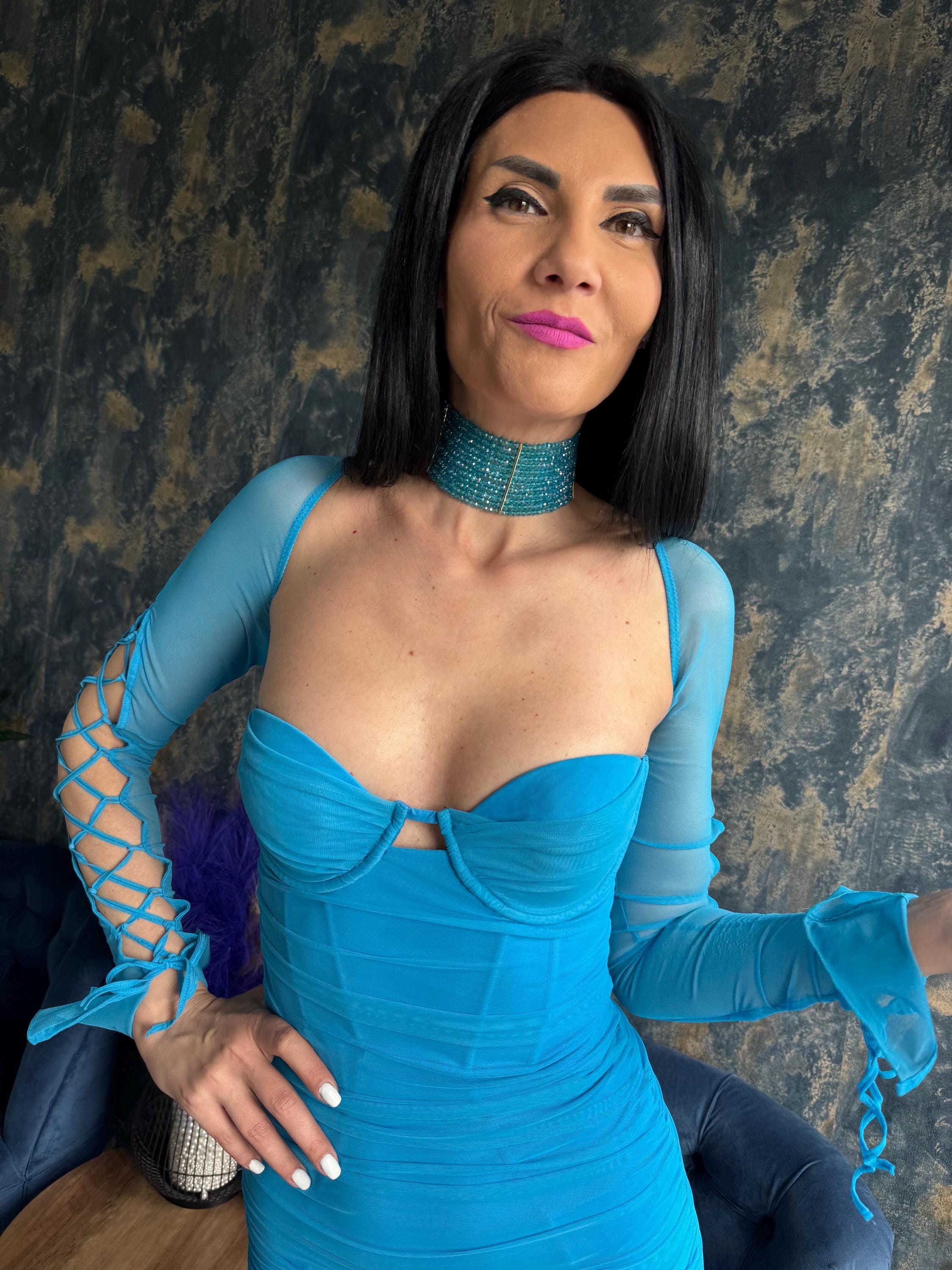 blue statement necklace summer statement jewelry trendy vacation necklace mermaidcore necklace beach club jewelry layered choker necklace turquoise statement necklace bold summer necklace festival statement jewelry resort wear accessories colorful statement necklace vacation outfit jewelry trendy