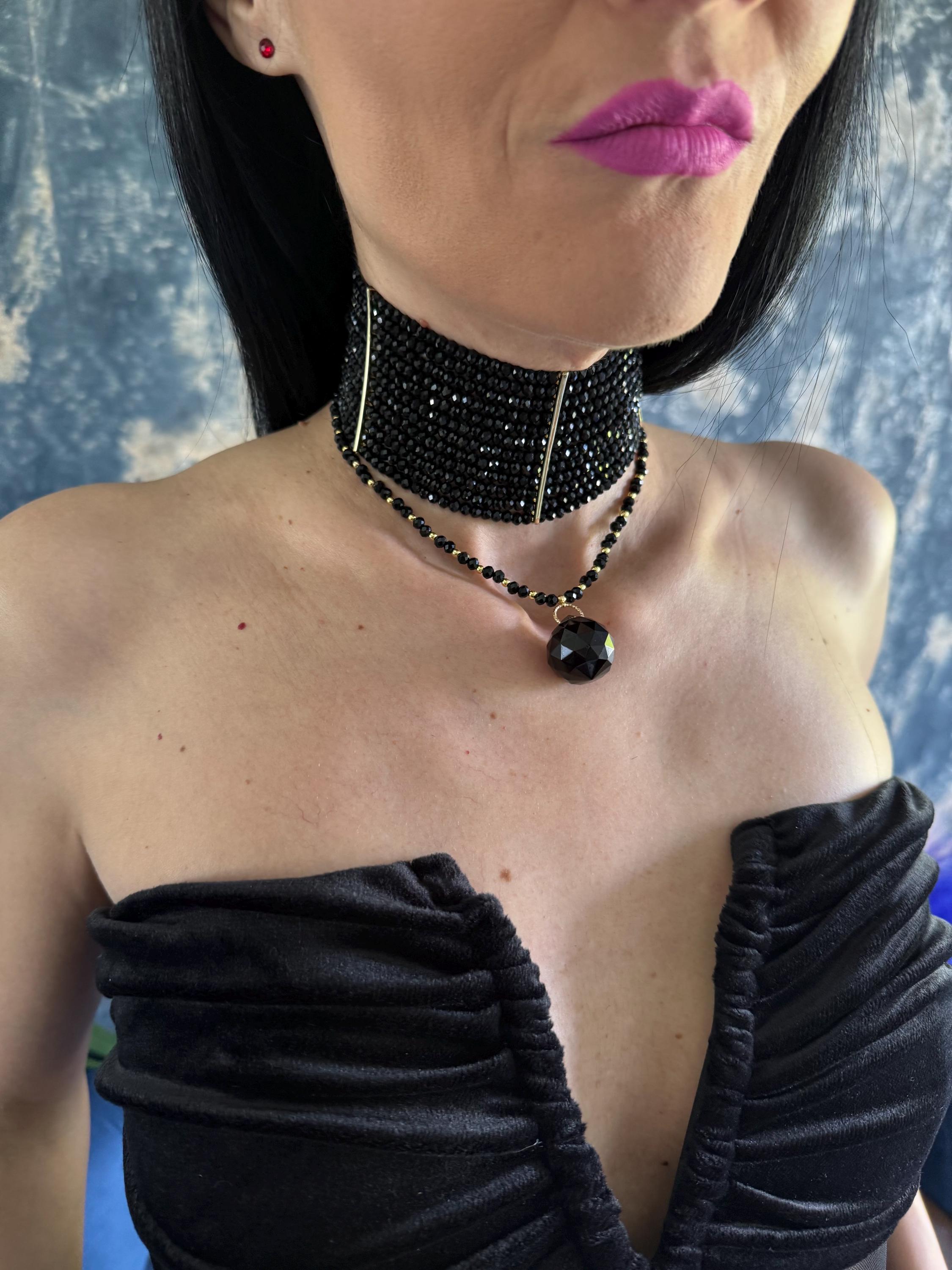 black faceted bead teardrop necklace handmade gothic pendant necklace black beaded necklace with pendant gothic gift for her black necklace dark romance jewelry black pendant black necklace gothic gift removable layering necklace black black glass bead pendant handmade Black Statement Choker Necklace Removable Drape Choker Gothic Black Beaded Necklace Teardrop Pendant Choker Victorian Jewelry Dark Glam