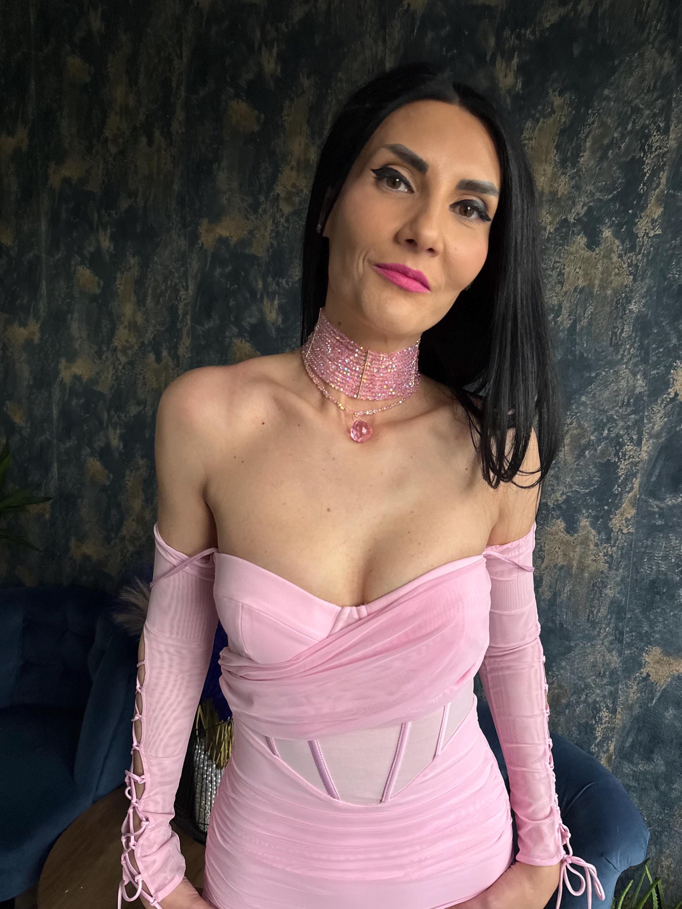 pink sparkly choker wide crystal choker multi row bead choker pink statement necklace coquette necklace convertible necklace pink necklace gift for her layered choker with pendant pink crystal bead necklace wide bead choker necklace teardrop pendant choker statement choker necklace pink jewellery gift women