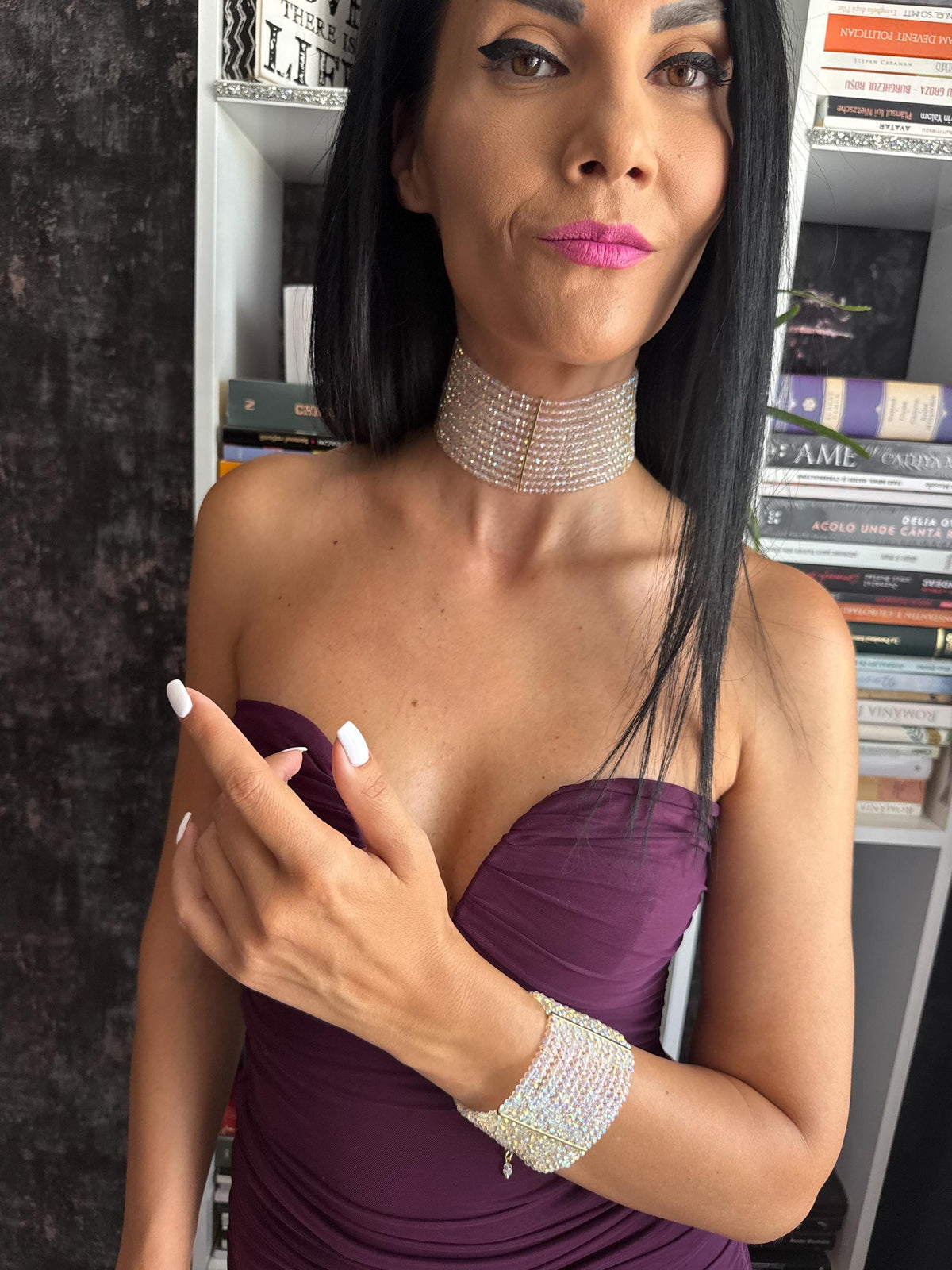 Crystal Choker Necklace Bridal Statement Necklace Sparkly Wedding Jewellery Wide Iridescent Choker Evening Party Jewellery
Bridal Statement Necklace Wide Crystal Choker Sparkly Wedding Necklace Iridescent Jewellery Glamorous Evening Choker Wedding Choker Necklace, Sparkling Crystal Statement Jewellery