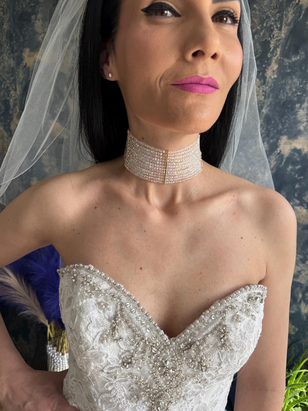 Bridal Statement Necklace Sparkly Wedding Jewellery Wide Iridescent Choker Evening Party Jewellery
Bridal Statement Necklace Wide Crystal Choker Sparkly Wedding Necklace Iridescent Jewellery Glamorous Evening
