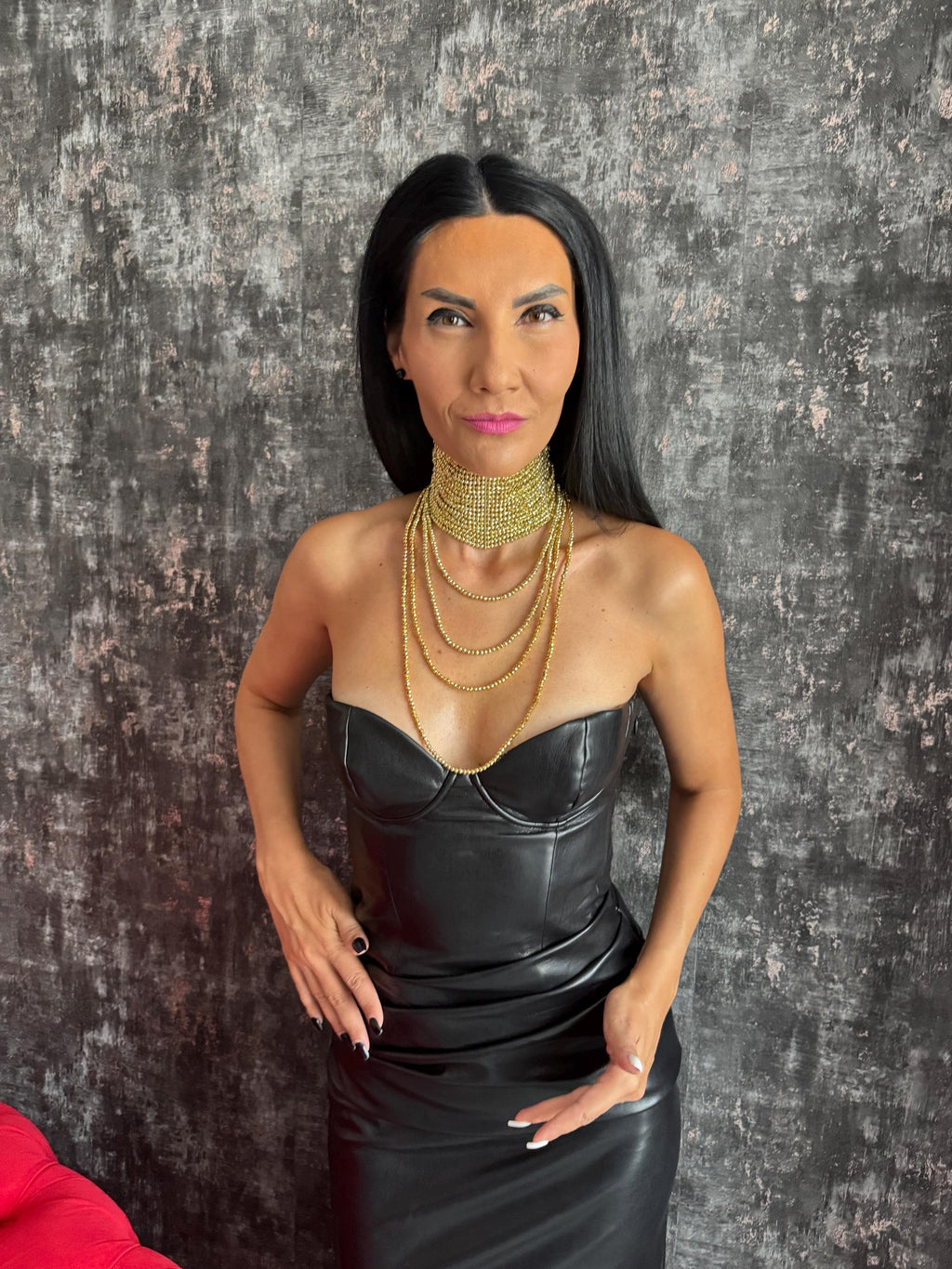 multi strand necklace layered gold necklace chunky gold necklace dramatic necklace evening necklace party necklace cocktail necklace going out jewellery special occasion necklace glamorous necklace bold gold jewellery handmade gold necklace adjustable choker custom size necklace gift for her