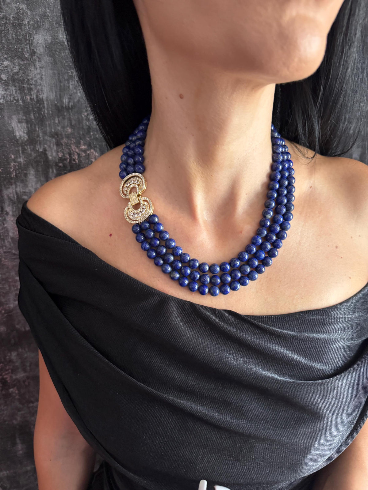 lapis necklace multi strand necklace multi strand lapis three strand necklace lapis necklace natural lapis lazuli blue gemstone necklace statement necklace gemstone necklace blue bead necklace lapis bead necklace layered  necklace chunky blue necklace elegant blue necklace royal blue necklace natural stone necklace lapis choker necklace statement jewellery luxury gemstone necklace