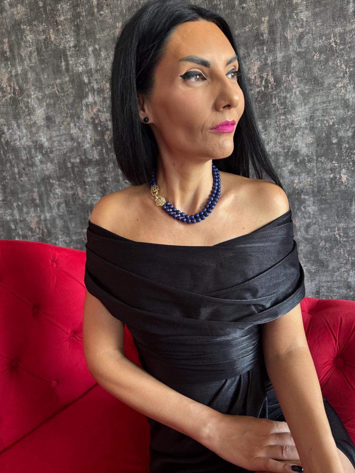 necklace women  lapis bead necklace  natural lapis necklace  lapis lazuli choker  blue gemstone necklace  gemstone necklace women  8mm lapis necklace  navy blue necklace  blue beaded necklace  gold lapis necklace  elegant blue necklace  natural stone necklace  statement necklace  classic bead necklace  cocktail necklace  wedding guest jewelry  gift for her  December birthstone necklace