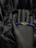 Natural Lapis Lazuli Necklace Gemstone Elegant Choker Deep Blue Beaded Custom Length Jewelry Statement Piece September Birthstone Gift