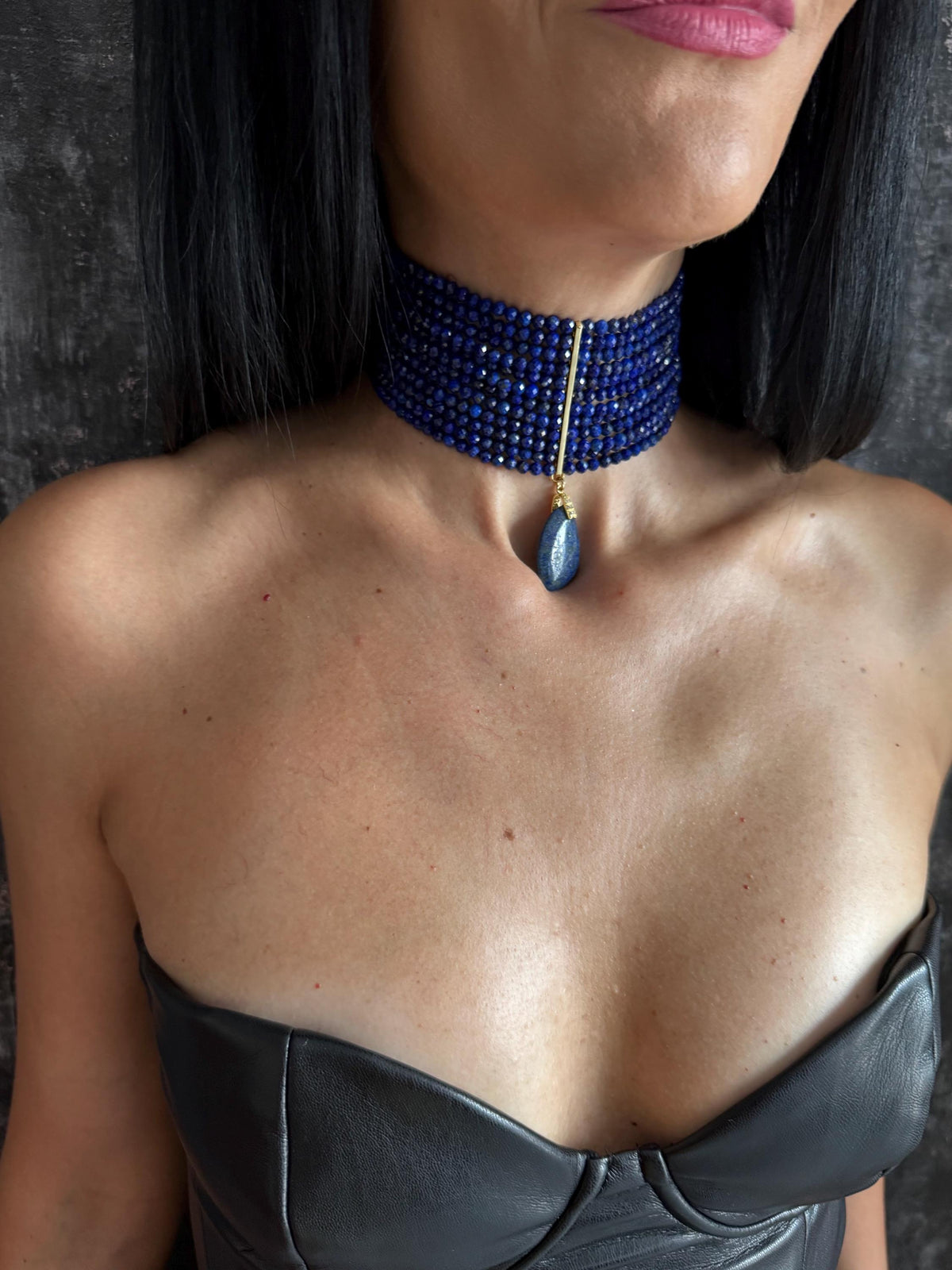 wide collar chakra necklace healing crystal choker third eye chakra jewelry lapis lazuli meaning necklace energy stone necklace september birthstone necklace gift for her jewellery statement gift necklace boho birthday gift blue gemstone gift for women natural lapis lazuli pendant lapis lazuli beaded necklace gold custom lapis lazuli choker necklace