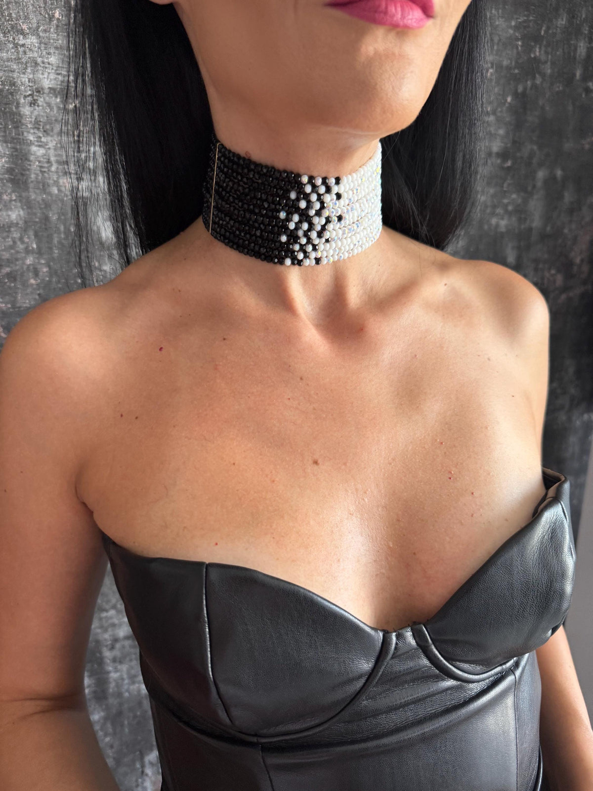 gothic jewelry goth choker gothic statement necklace Halloween choker Halloween necklace Halloween jewelry Halloween party jewelry black Halloween jewelry black and white Halloween villain inspired jewelry costume party necklace dark glamour jewelry