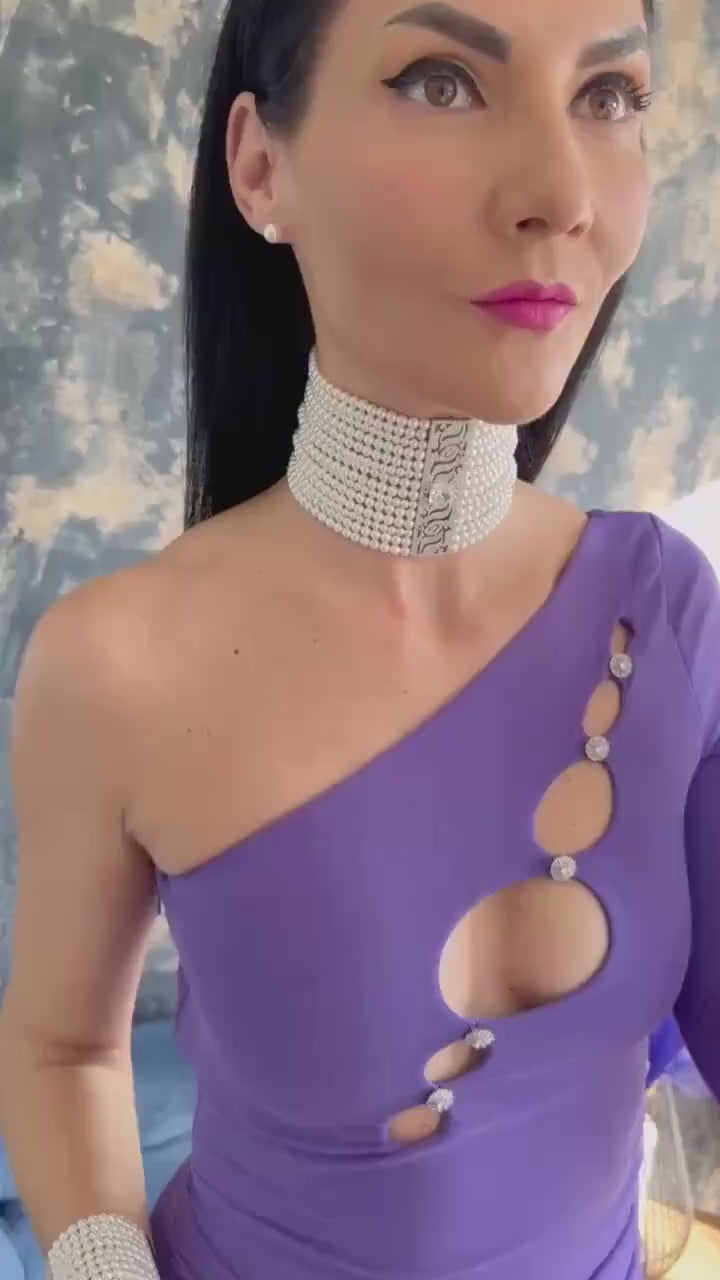 White Pearl Choker Necklace Silver Detail Multi Strand Wedding Jewelry Bridal Statement Collar Wide Choker Necklace Elegant Pearl Accessory