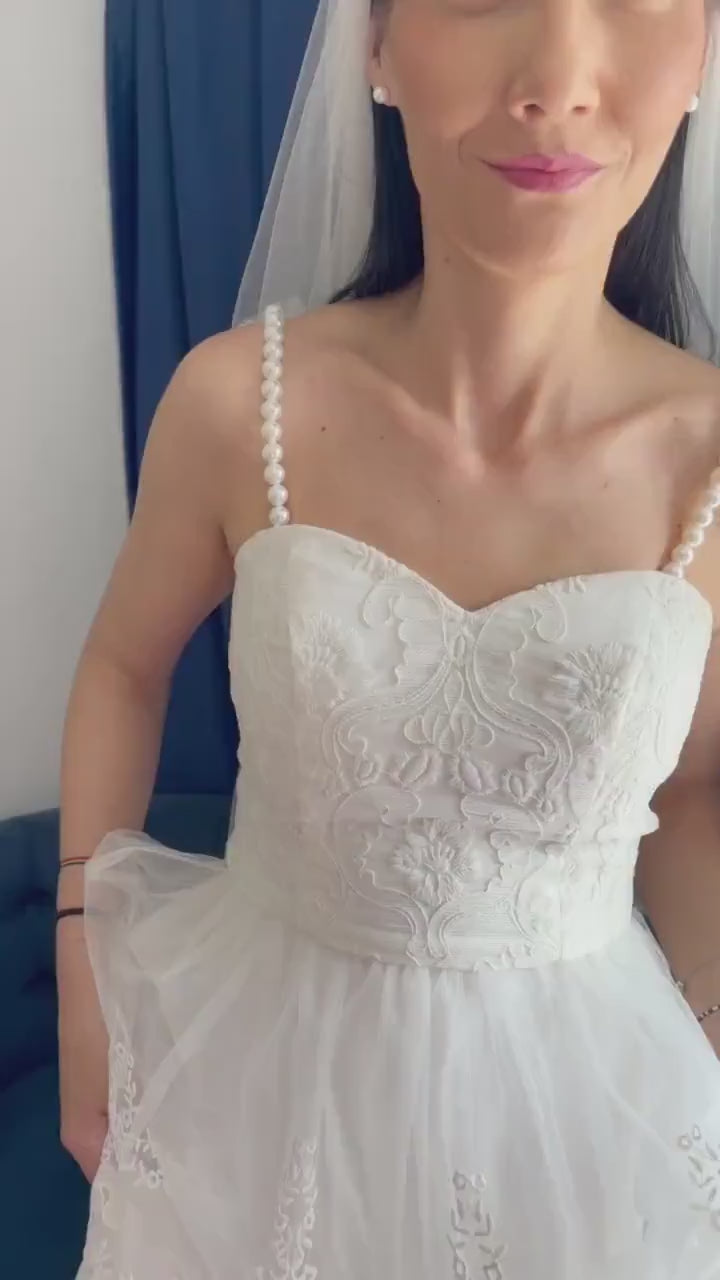 Pearl Dress Strap Wedding Accessories Bridal Outfit Upgrade Solution Elegant Replacement Spaghetti Trim Sexy Detail Shoulder Jewelry